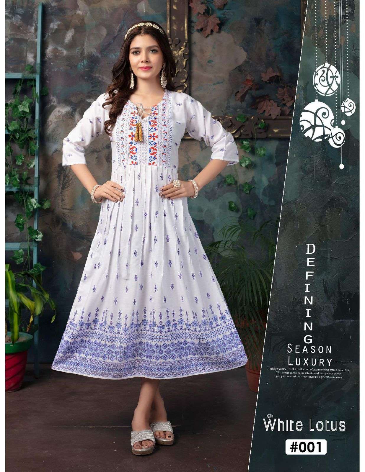 GOLDEN WHITE LOTUS VOL.1 Kurti Wholesale catalog