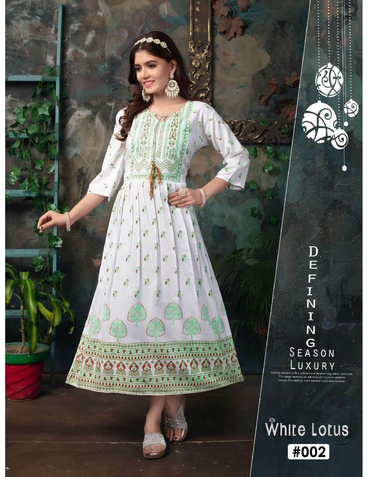 GOLDEN WHITE LOTUS VOL.1 Kurti Wholesale catalog