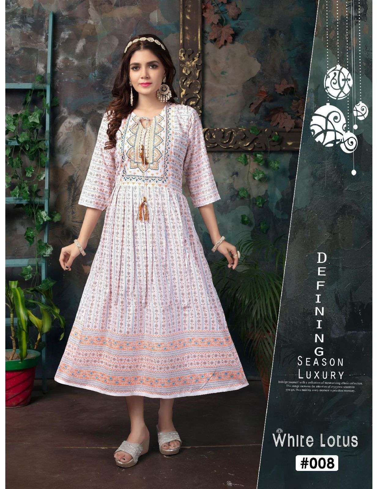 GOLDEN WHITE LOTUS VOL.1 Kurti Wholesale catalog