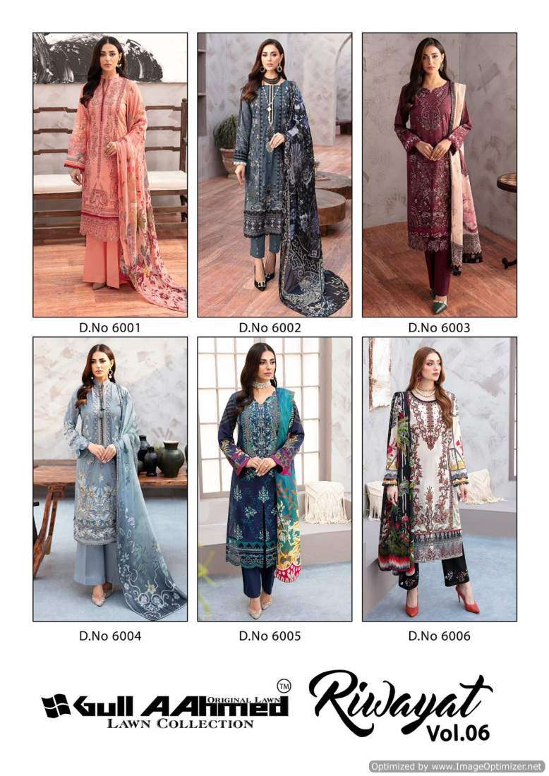 Gull A Ahmed Riwayat Vol-6 – Dress Material - Wholesale Catalog