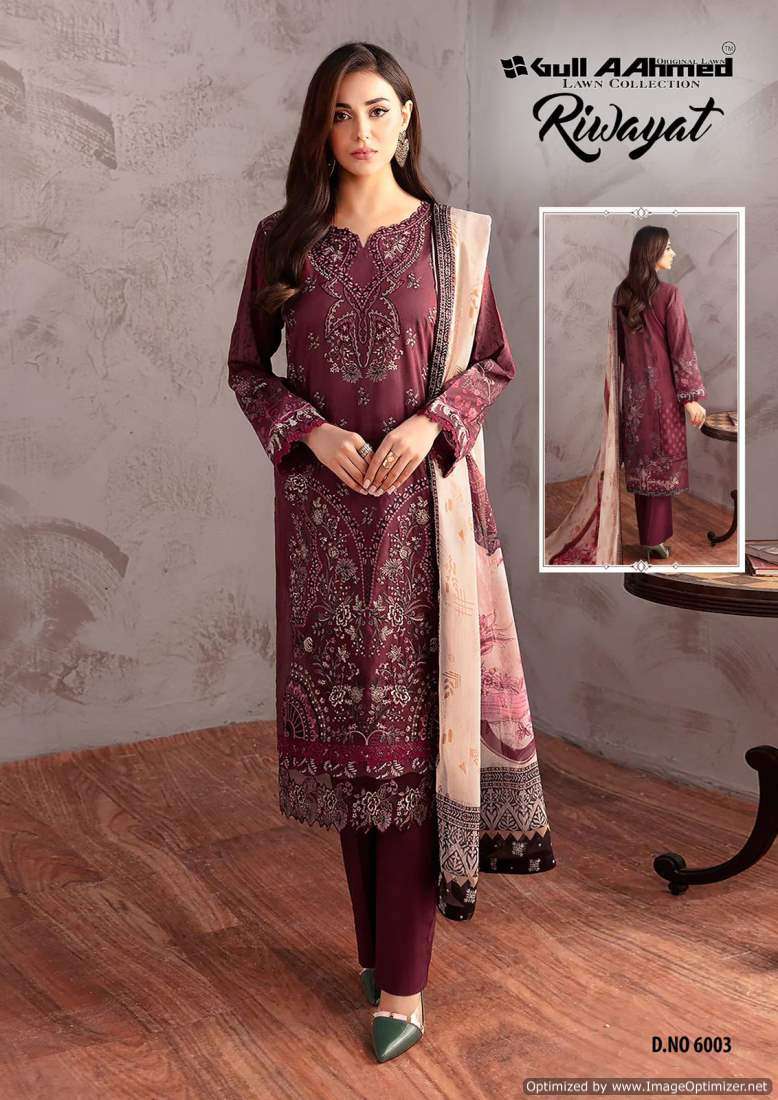 Gull A Ahmed Riwayat Vol-6 – Dress Material - Wholesale Catalog