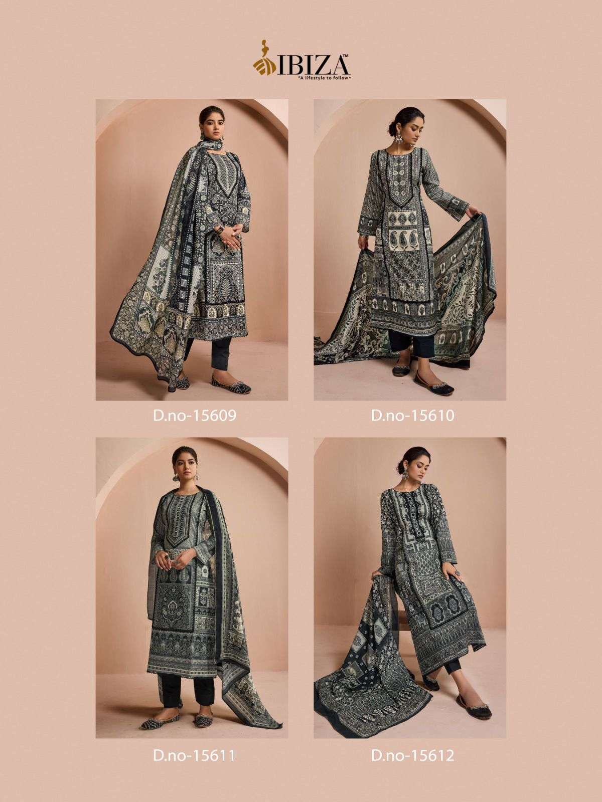 ibiza Jiyana Lawn Cotton Digital Printed Dress Material Wholesale catalog