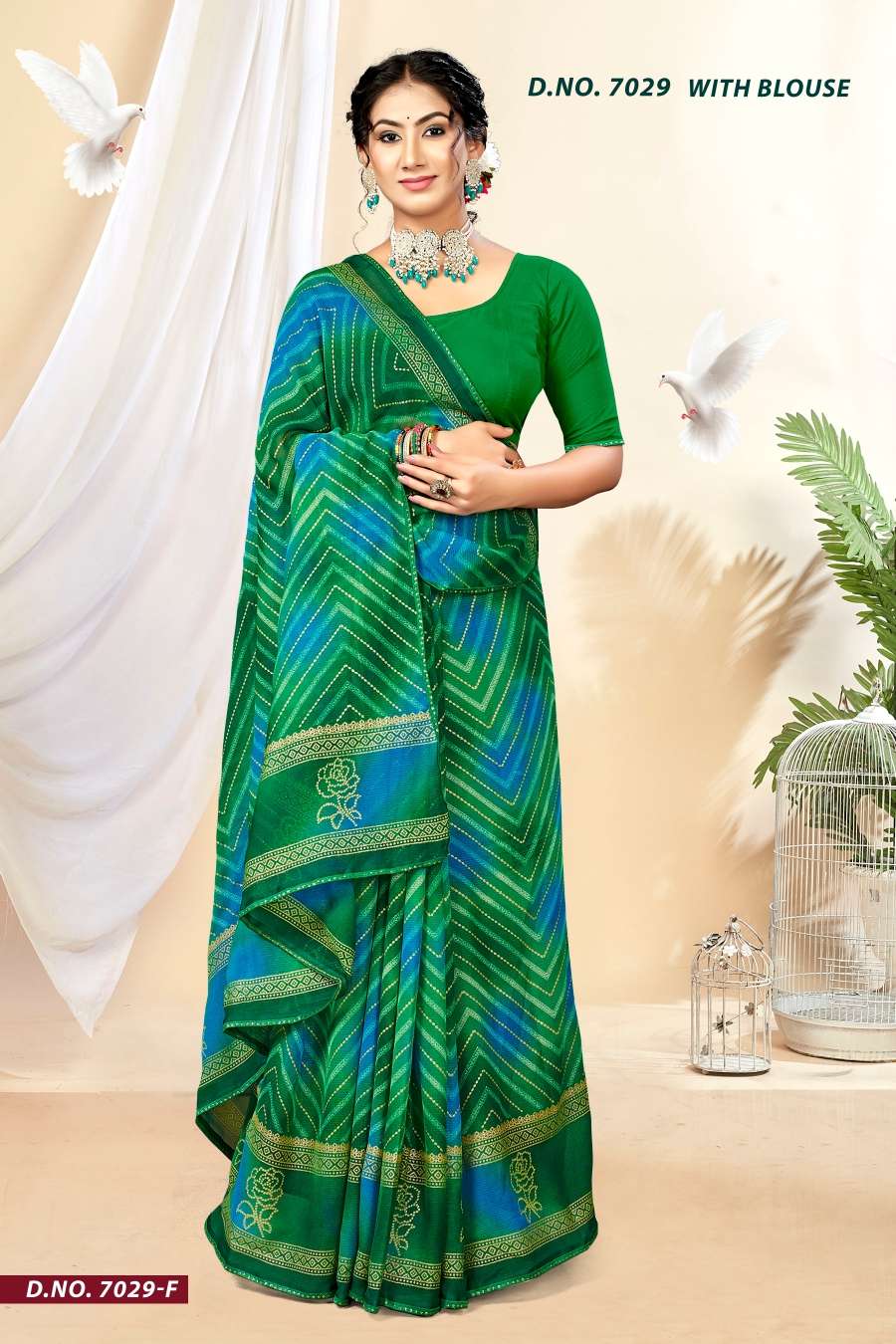 INDER SILK MILLS BLACK MONEY-7029 Saree Wholesale catalog