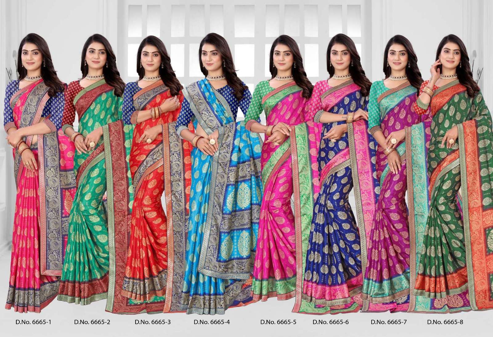 INDER SILK MILLS ROCKET-6665 Saree Wholesale catalog