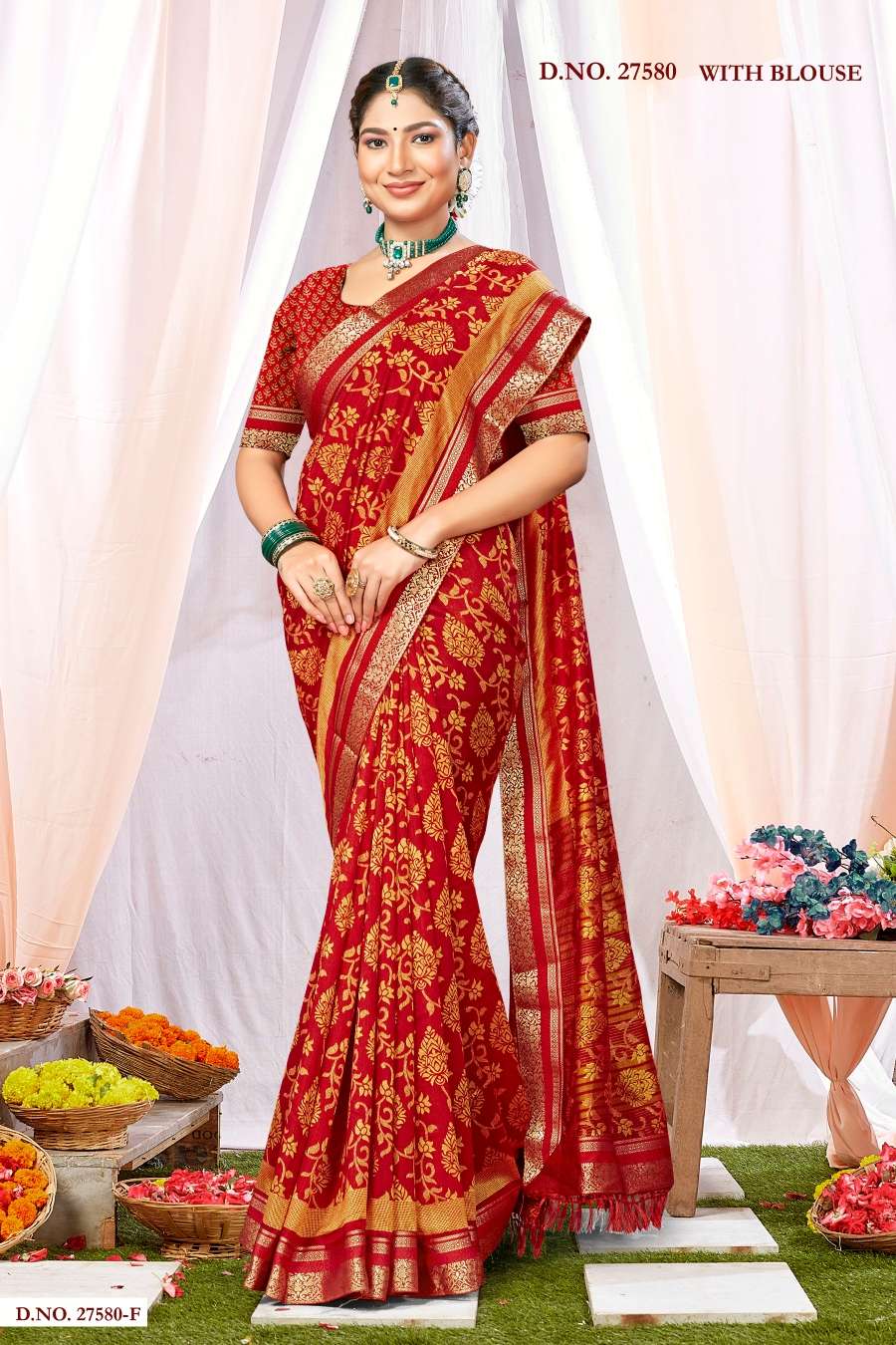 INDER SILK MILLS SAMSUNG-27580 Saree Wholesale catalog