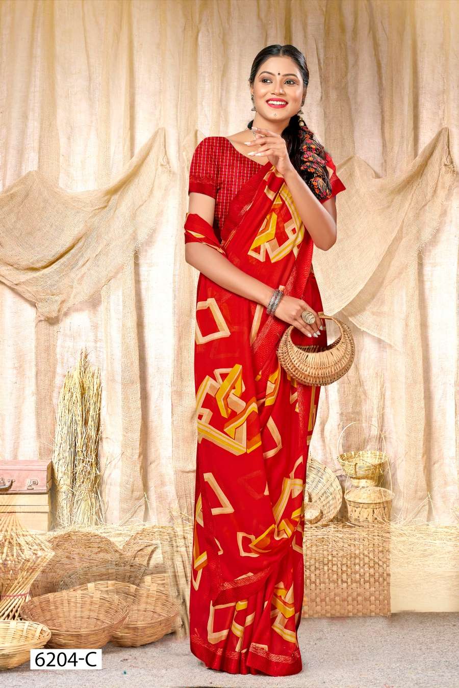 INDER SILK MILLS SURBHI-6204 Saree Wholesale catalog