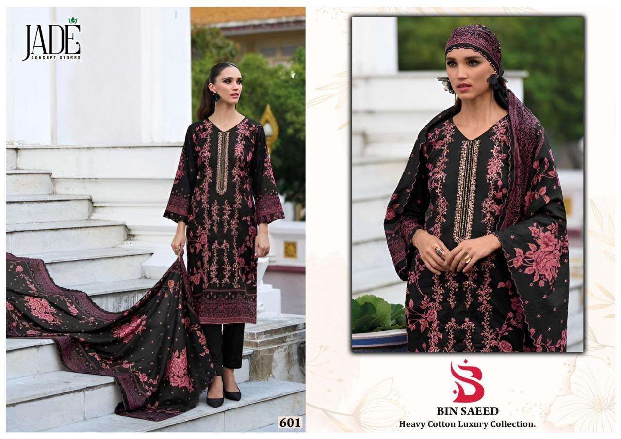 Jade Bin Saeed Vol 6 Heavy Cotton Luxury Dress Material Wholesale catalog