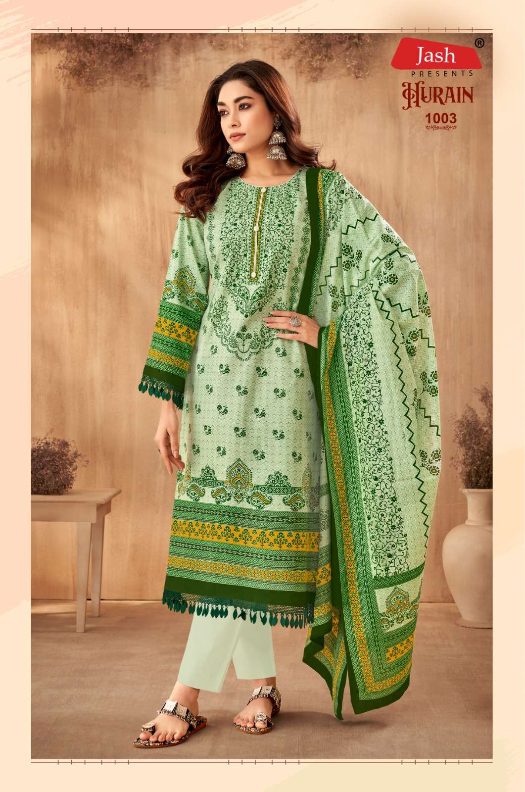Jash Hurain Vol 1 Cotton Dress Material Wholesale catalog