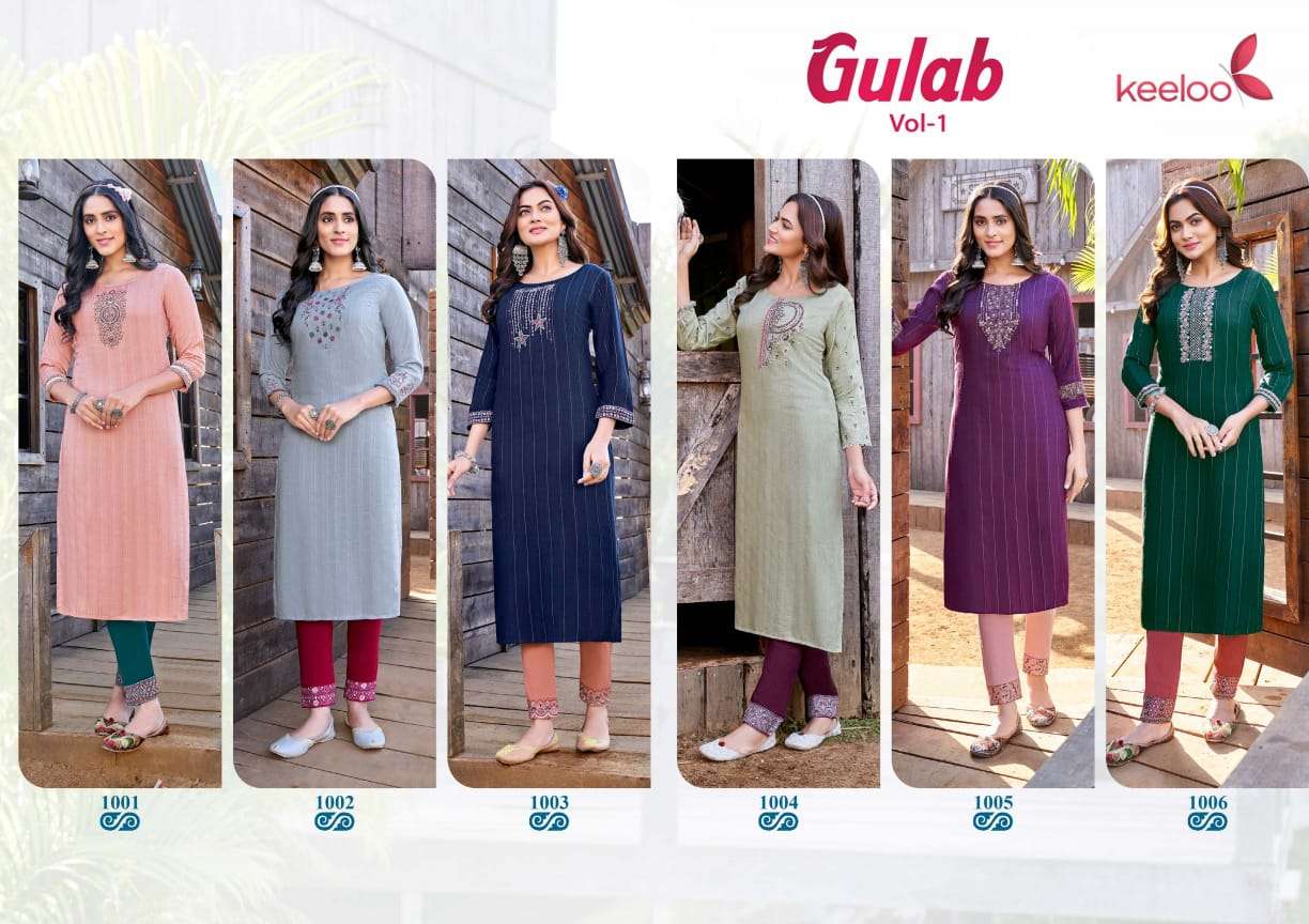 KEELOO Gulab Vol 1 Kurti Wholesale catalog