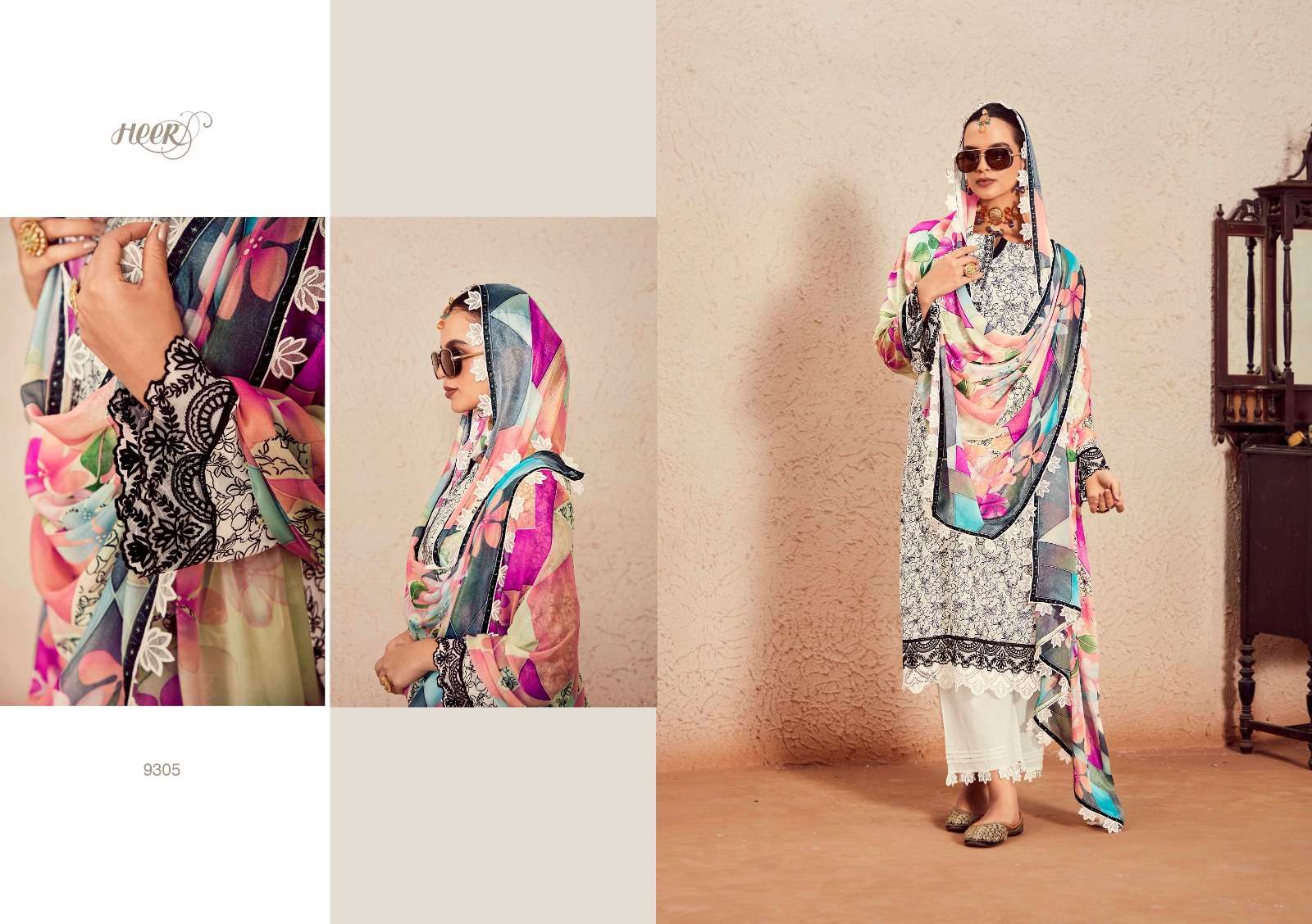Kimora Heer Swag Muslin Digital Printed Salwar Kameez Wholesale catalog