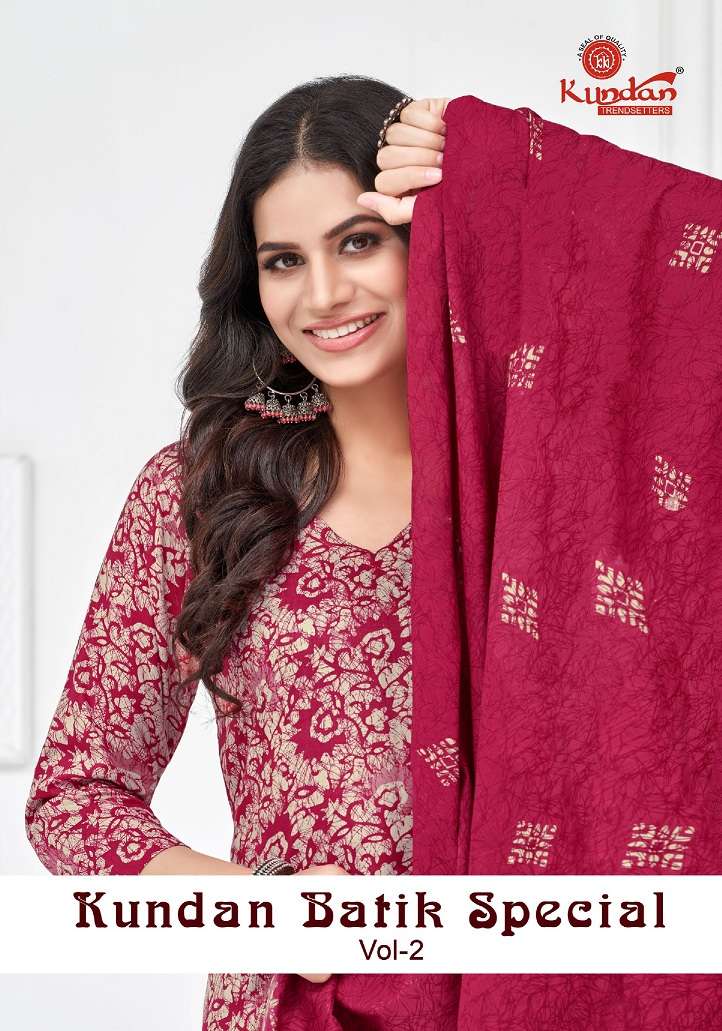 Kundan Batik Vol-2 – Kurti Pant With Dupatta Wholesale Catalog