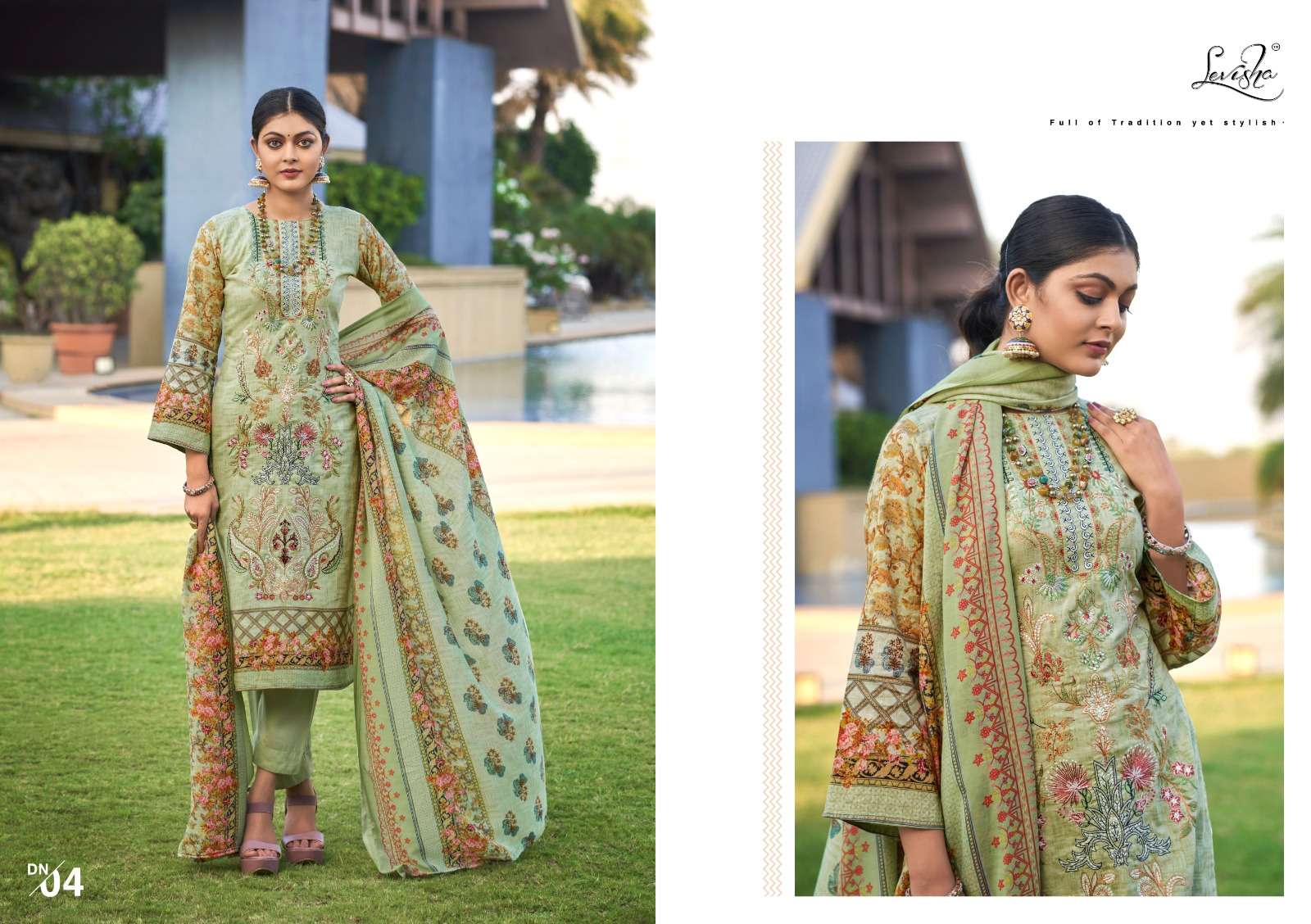Levisha JASHN-E-NOOR Dress Materials Wholesale catalog