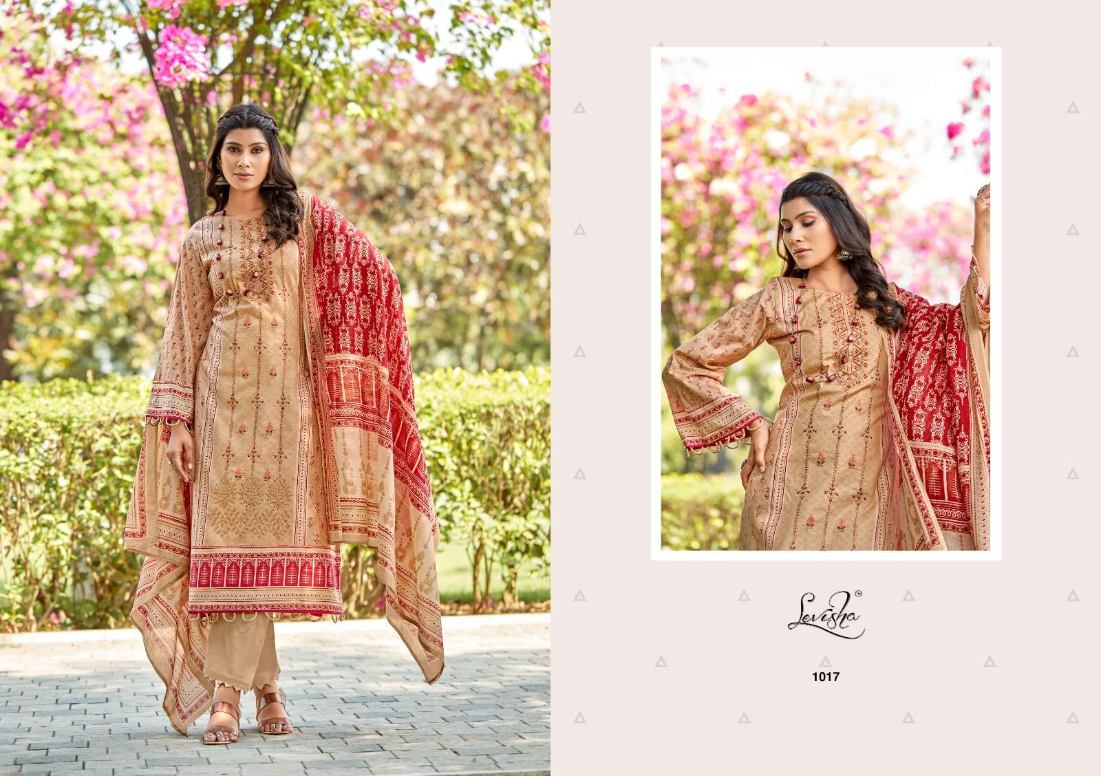 Levisha Sana Samiya Cemric Cotton Printed Dress Material Wholesale catalog