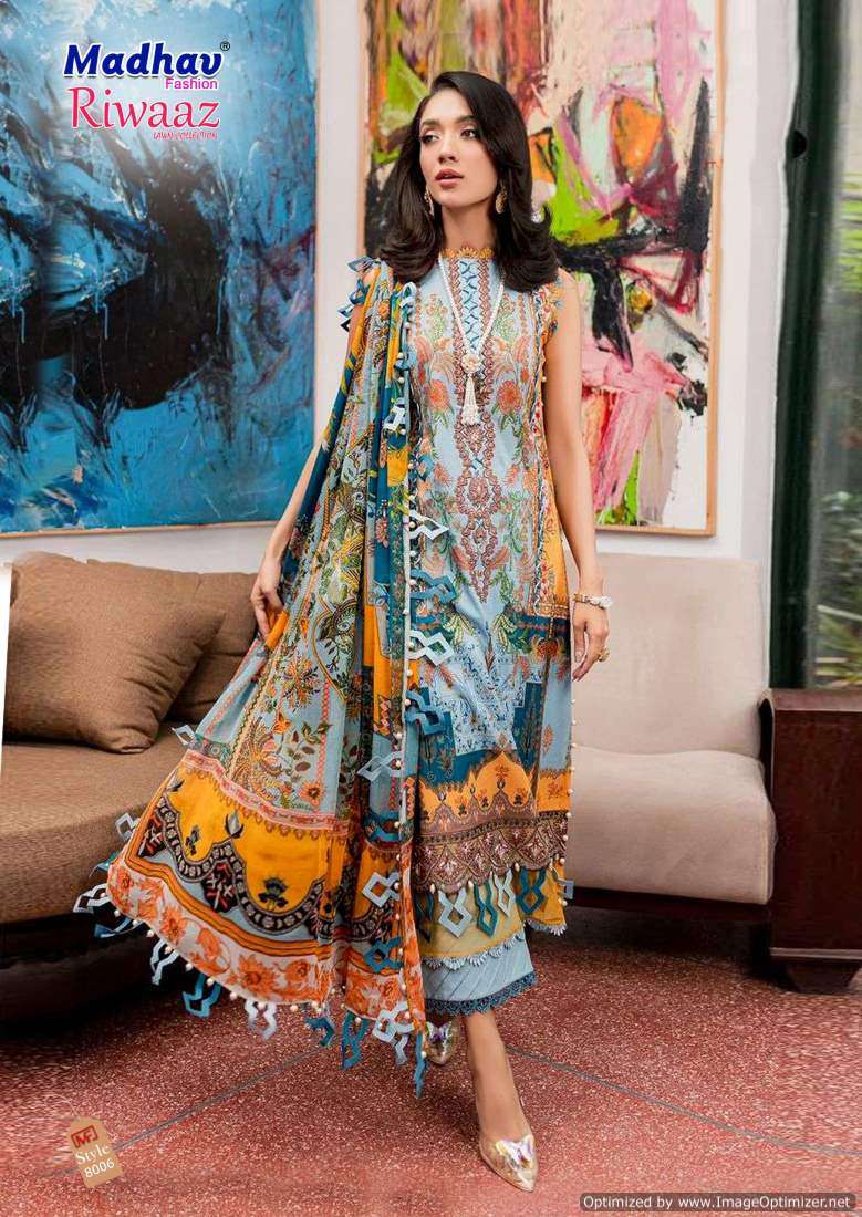 Madhav Riwaz Vol-8 – Dress Material - Wholesale Catalog