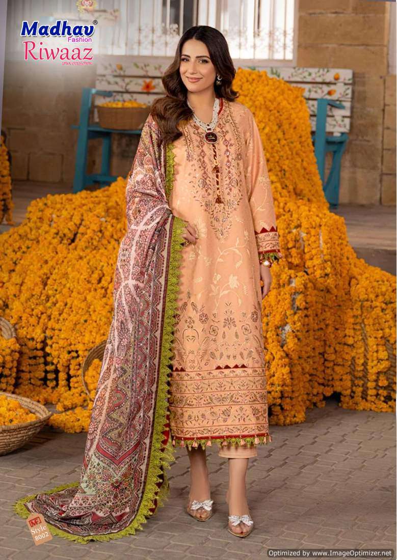 Madhav Riwaz Vol-8 – Dress Material - Wholesale Catalog