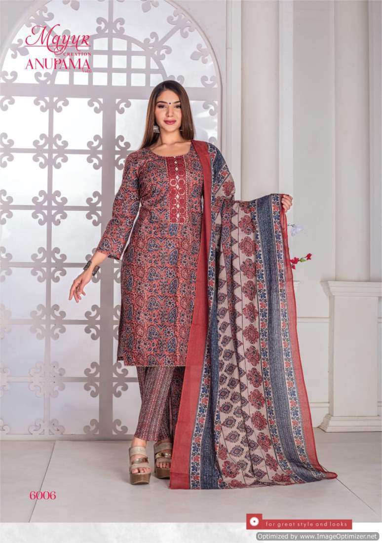 Mayur Anupama Vol-6 – Dress Material - Wholesale Catalog