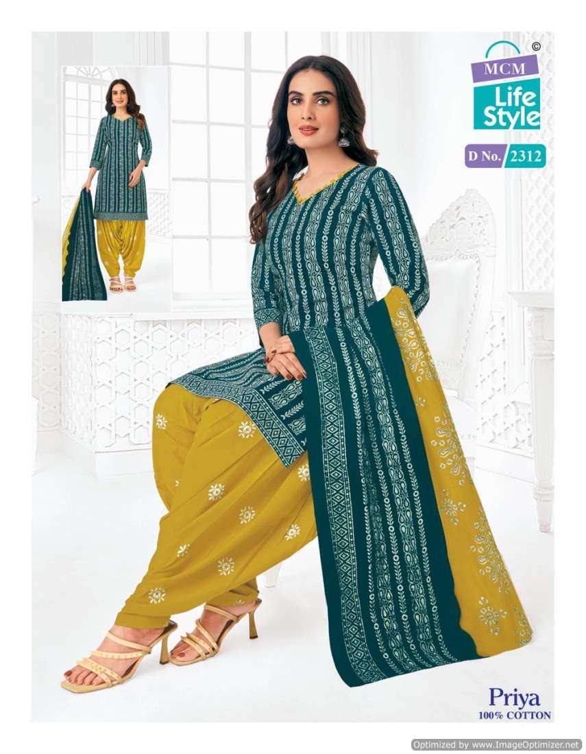 MCM Lifestyle Priya Vol-23 – Dress Material - Wholesale Catalog