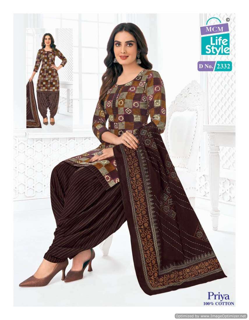 MCM Lifestyle Priya Vol-23 – Dress Material - Wholesale Catalog