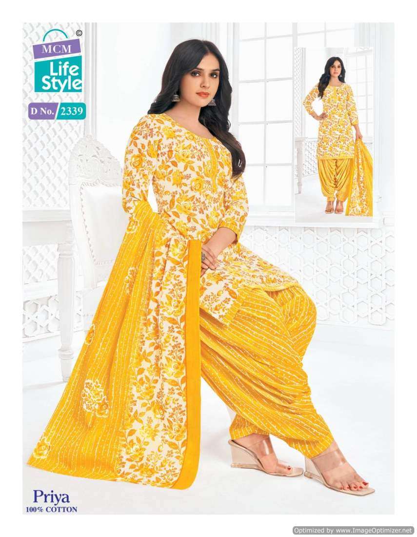 MCM Lifestyle Priya Vol-23 – Dress Material - Wholesale Catalog