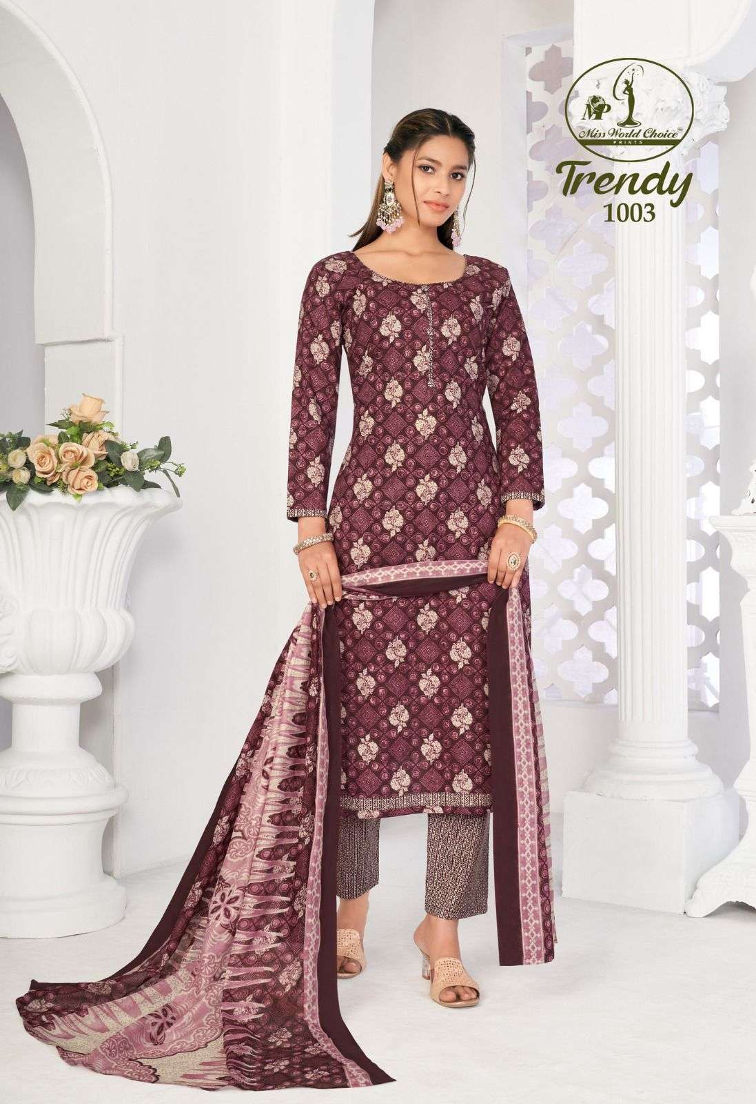 Miss World Trendy Vol-1 – Dress Material - Wholesale Catalog