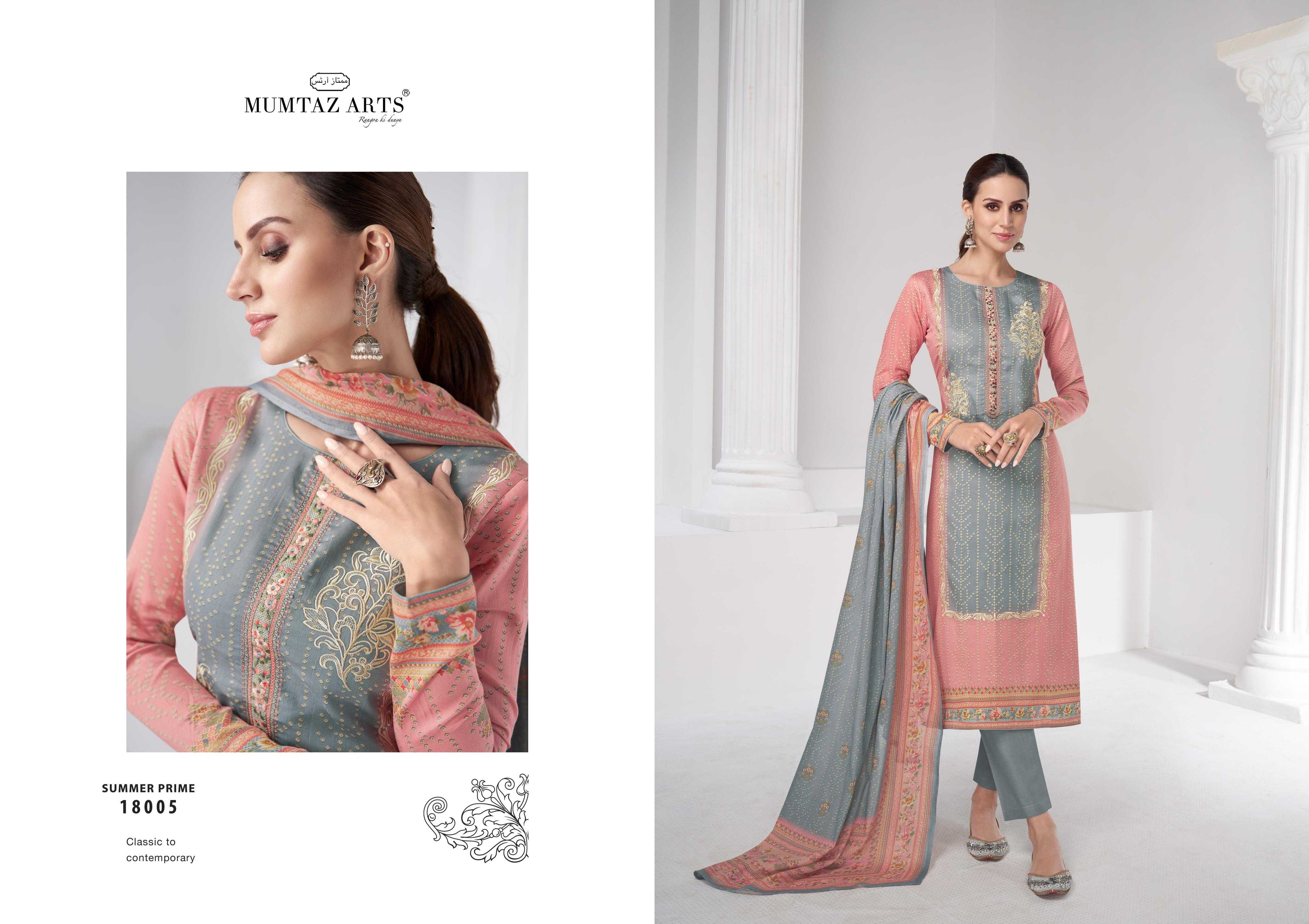 Mumtaz Summer Prime Satin Digital Printed Salwar Suits Wholesale catalog