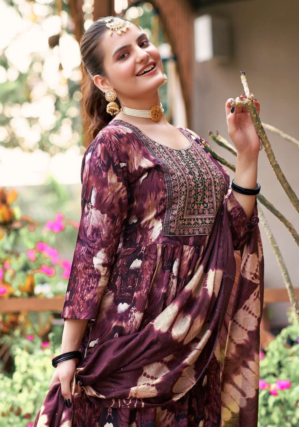 Mystic 9 Shanaya Vol-1 – Umbrella Cut Kurti With Pant And Dupatta - Wholesale Catalog