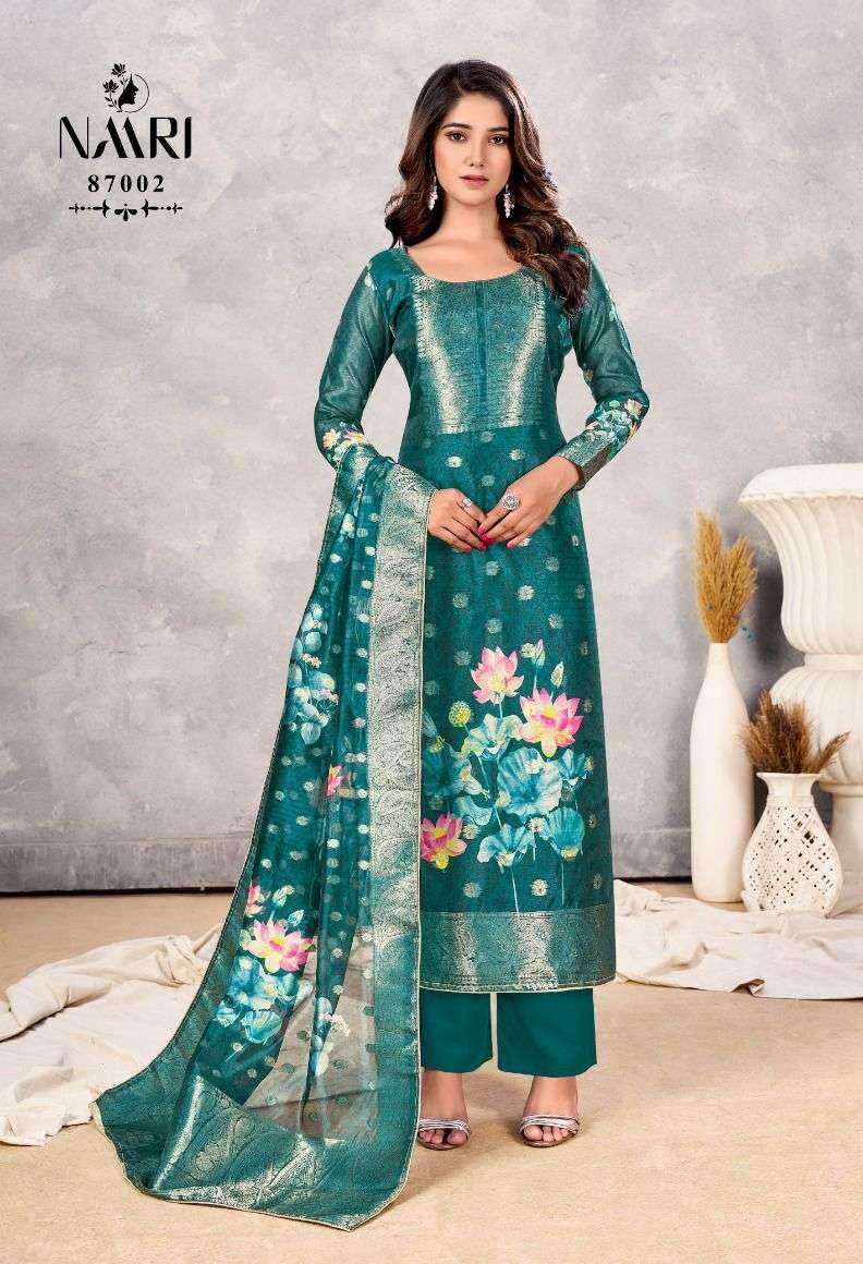 Naari Avanti Organza Jacquard Salwar Kameez Wholesale catalog