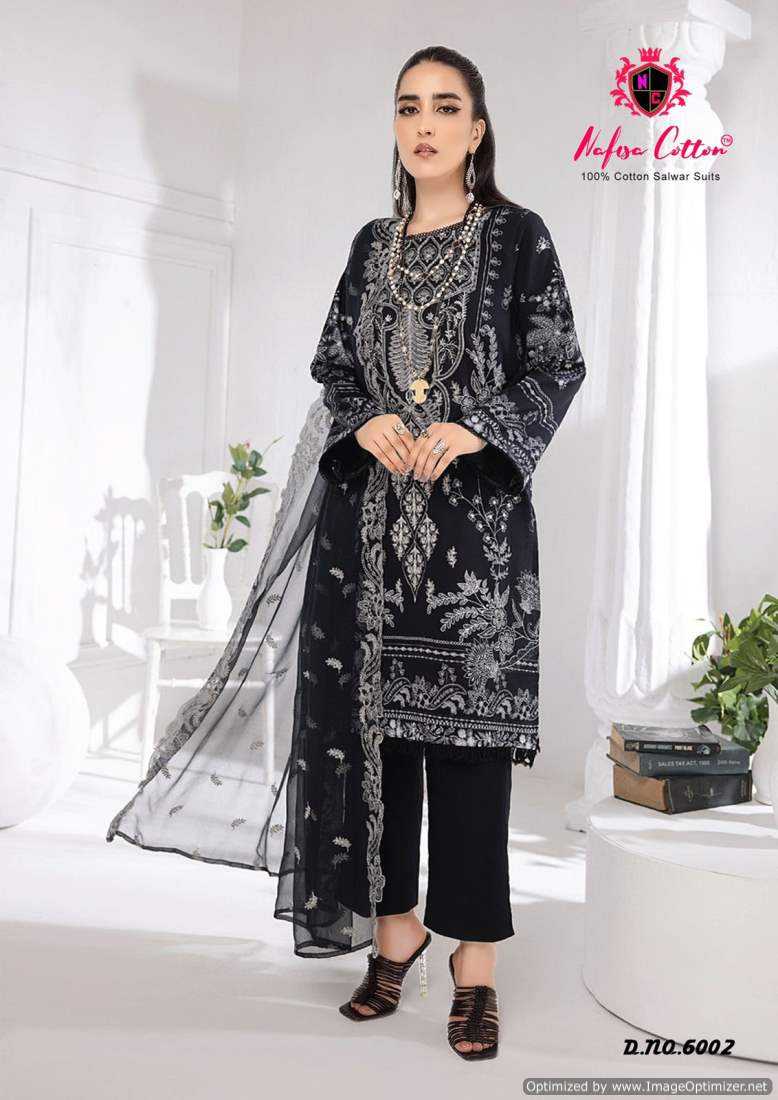 Nafisa Black And White Vol-6 – Dress Material - Wholesale Catalog