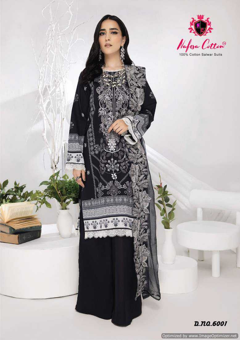 Nafisa Black And White Vol-6 – Dress Material - Wholesale Catalog