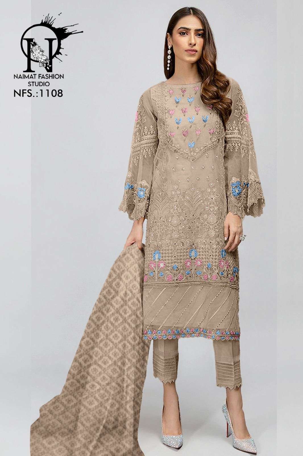 Naimat Fashion Studio 1108 Pakistani Suits Wholesale catalog