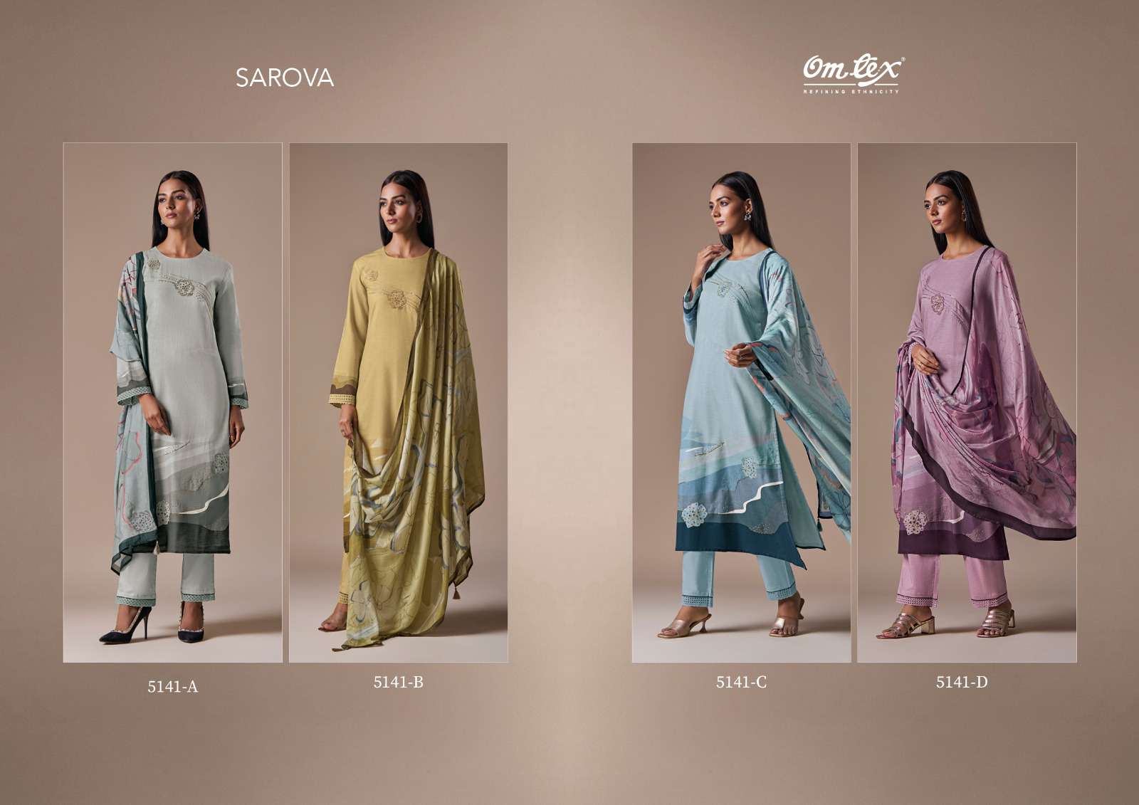 OMTEX SAROVA Salwar Kameez Wholesale catalog