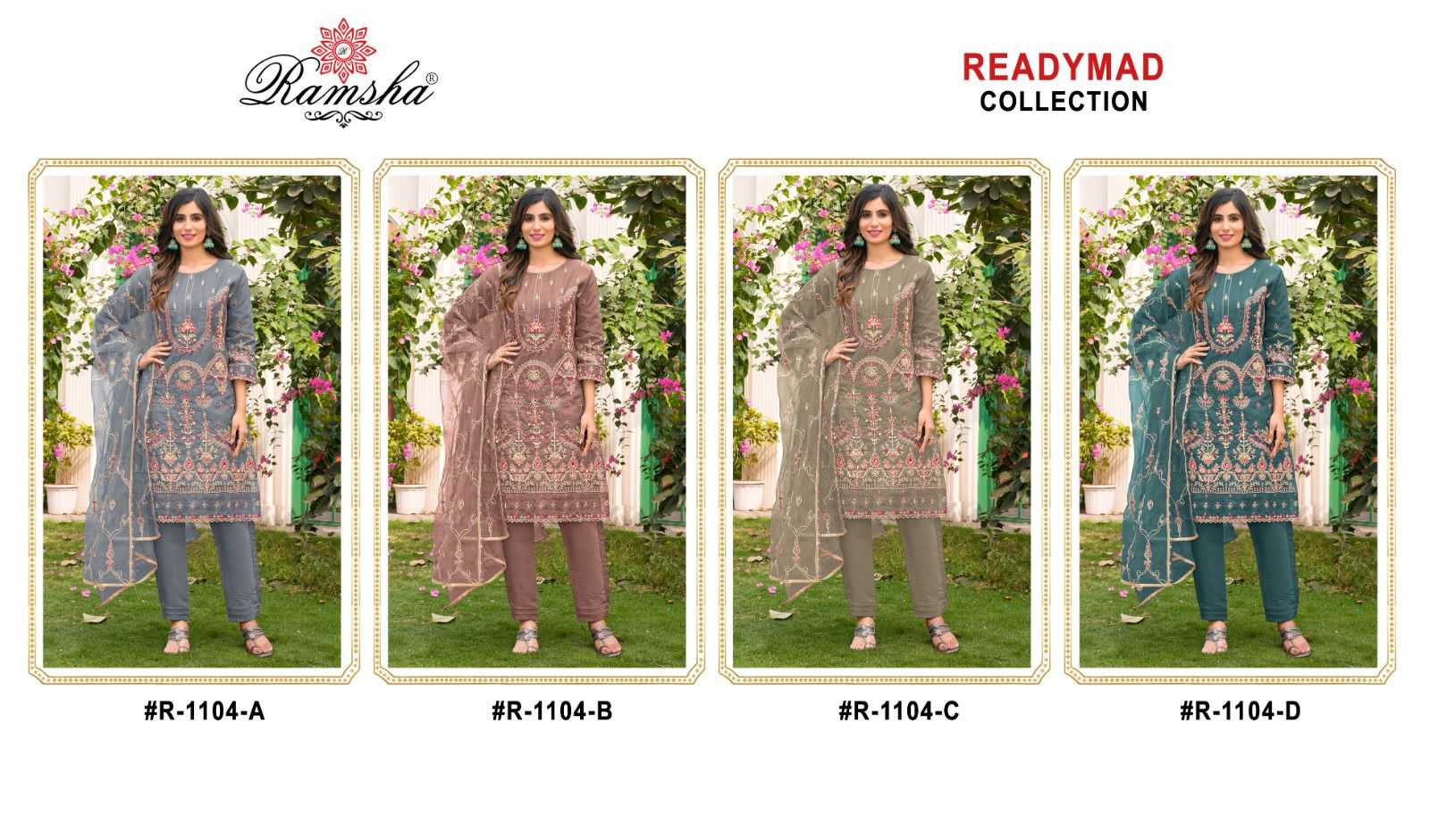 Ramsha R 1104 Pakistani Suits Wholesale catalog