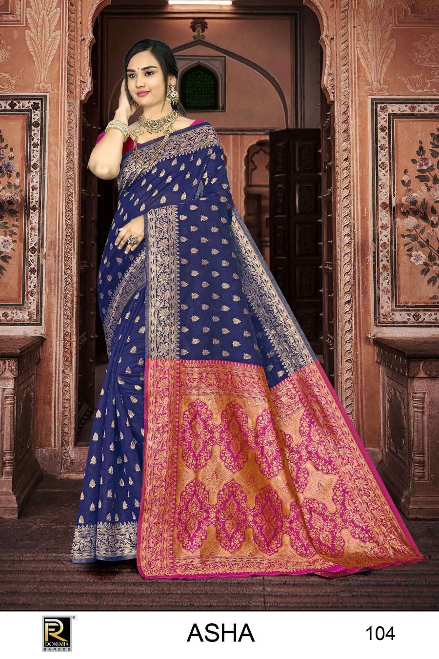 Ronisha Asha  Banarasi Silk Saree Wholesale catalog