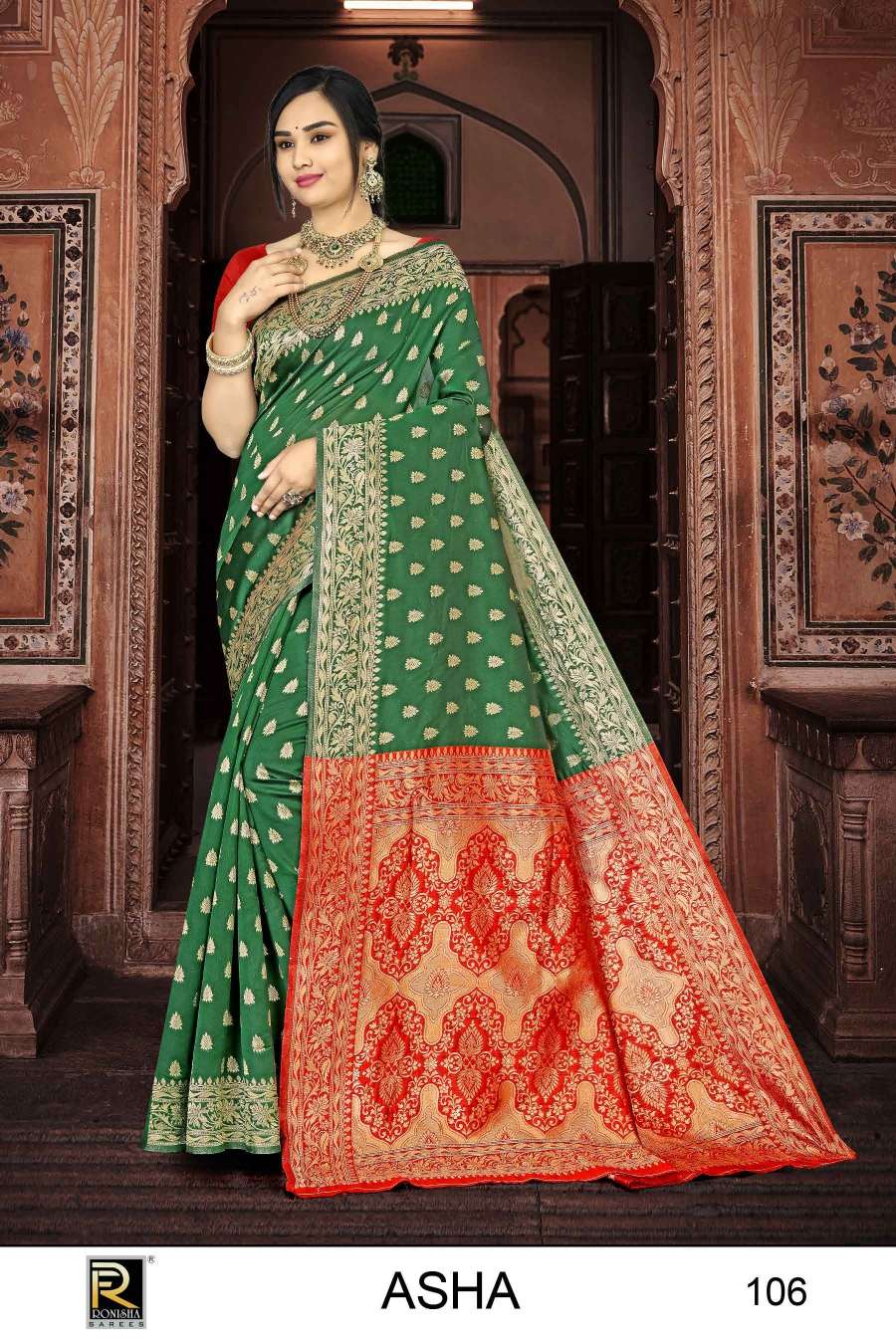 Ronisha Asha  Banarasi Silk Saree Wholesale catalog