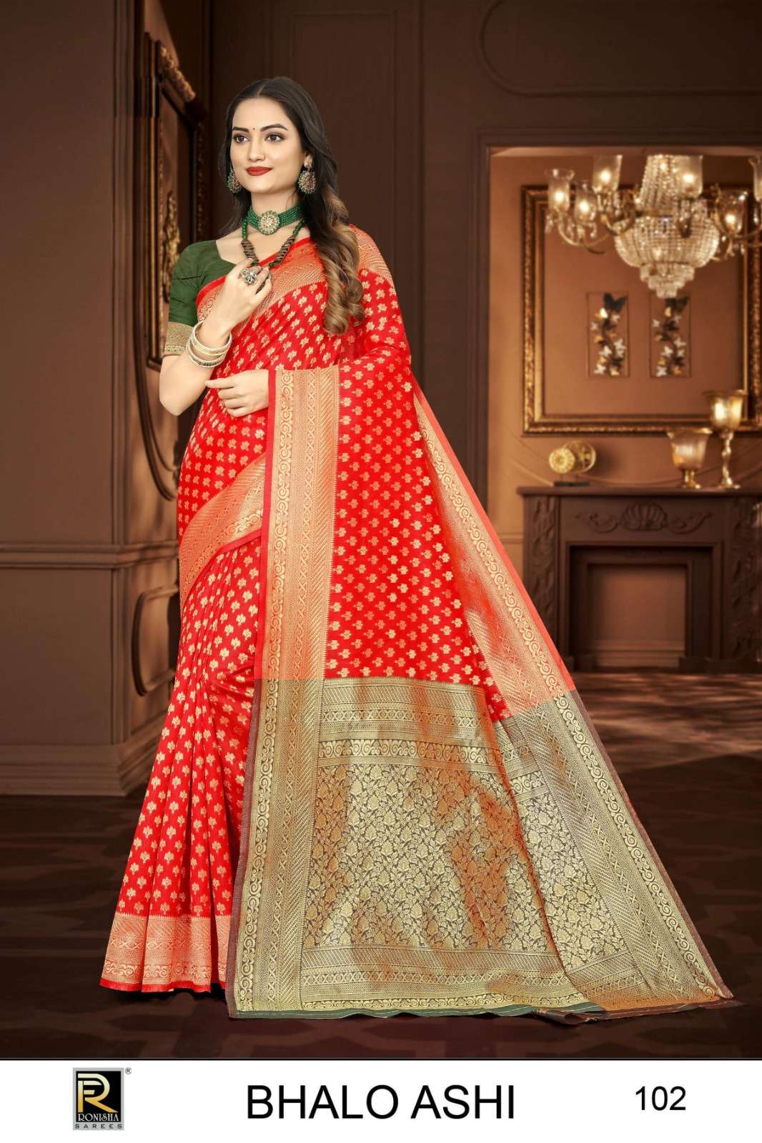 Ronisha Bhaloashi Banarasi Silk Saree Wholesale catalog