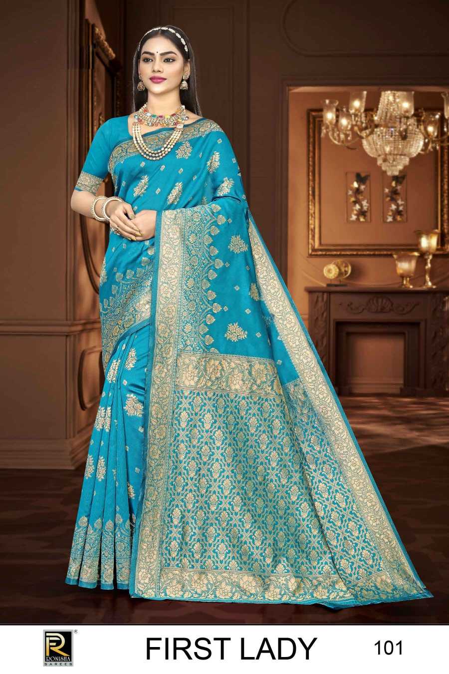 Ronisha First lady Banarasi Silk Saree Wholesale catalog