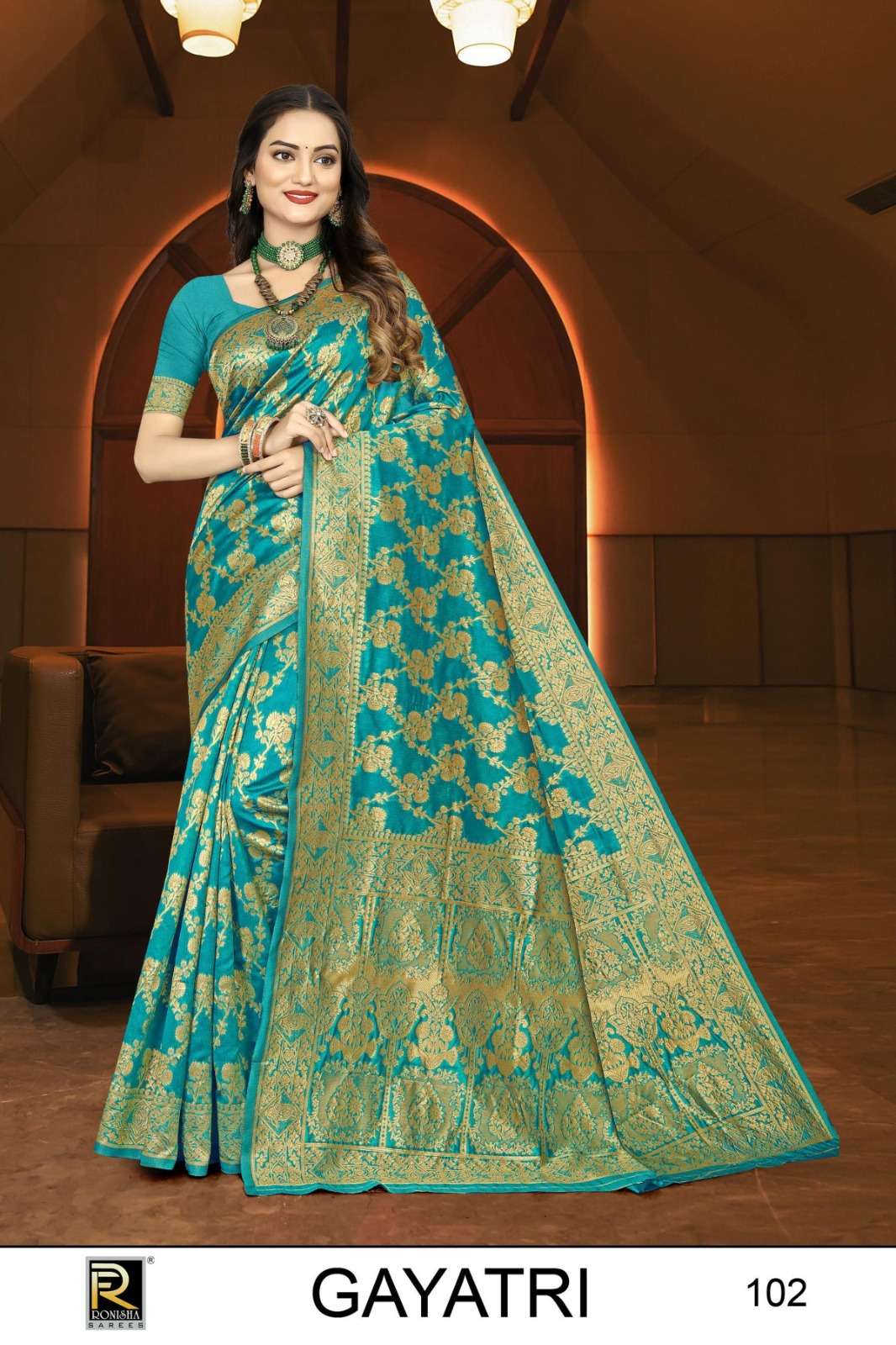 Ronisha Gaytri Banarasi Silk Saree Wholesale catalog