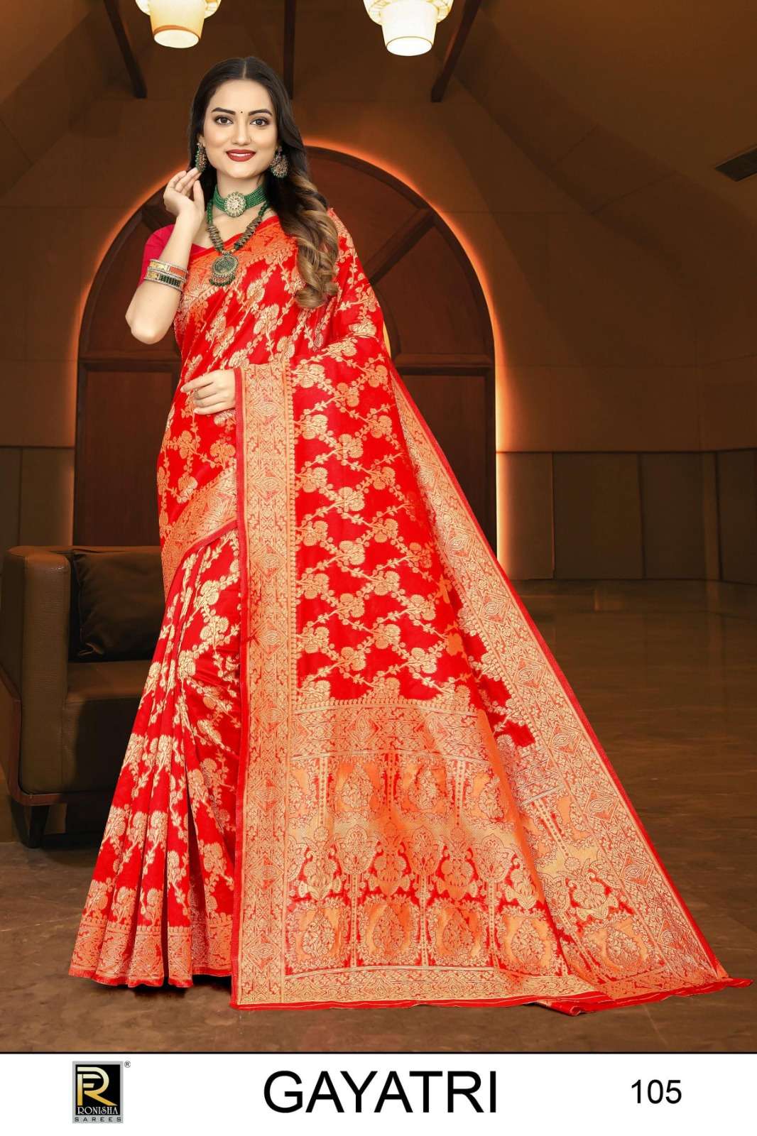 Ronisha Gaytri Banarasi Silk Saree Wholesale catalog