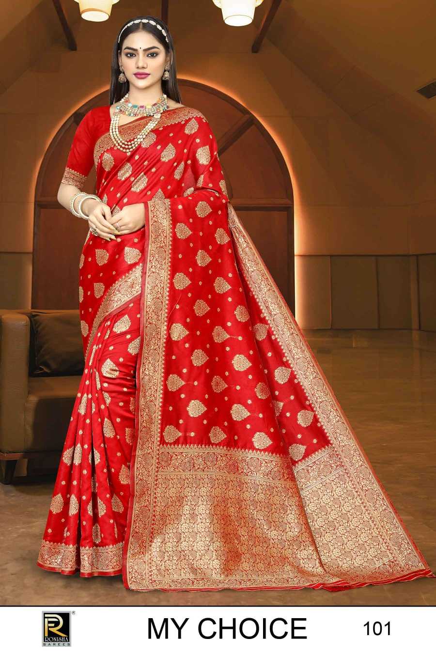 Ronisha My choice Banarasi Silk Saree Wholesale catalog