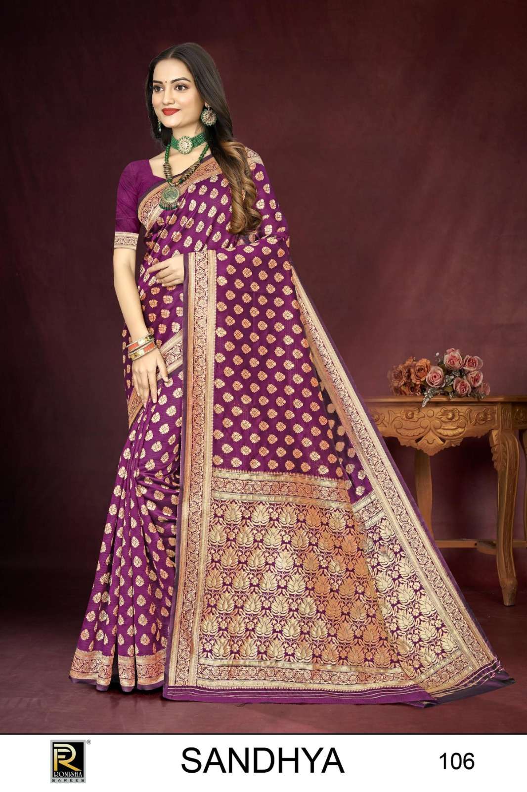 Ronisha Sandhya  Banarasi Silk Saree Wholesale catalog