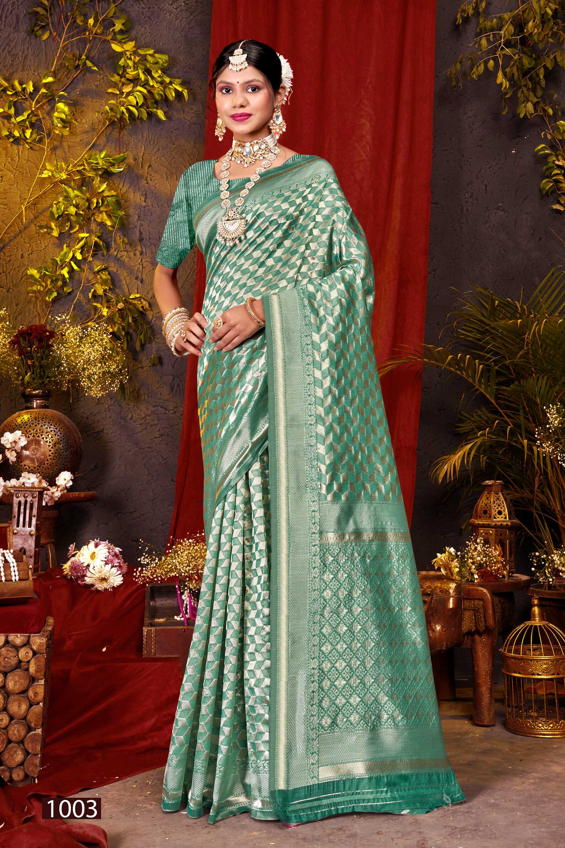 Saroj Blue Berry Vol.3 Soft cotton silk rich pallu Saree Wholesale catalog    