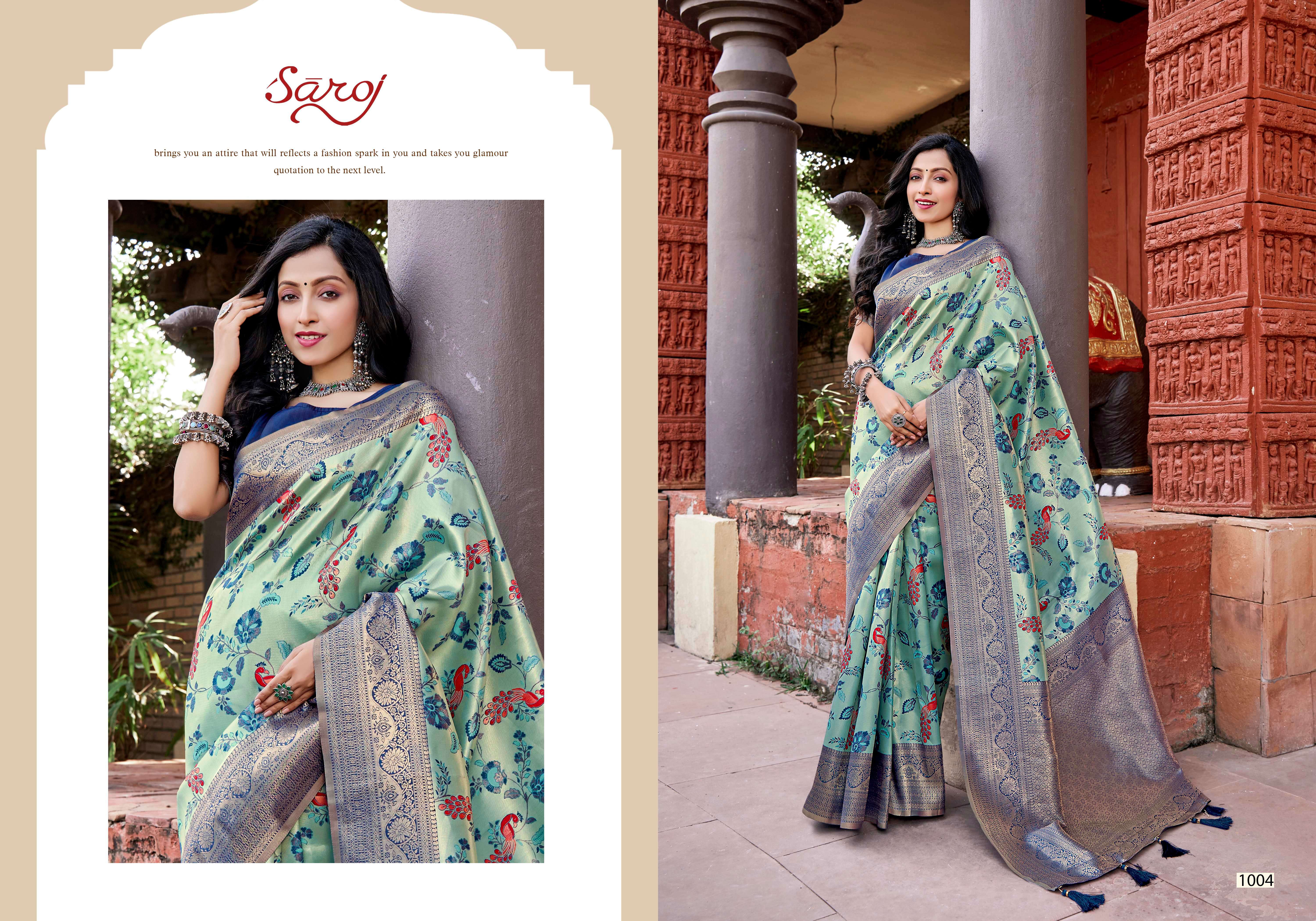Saroj NIRMAYA Vol - 1 Soft Silk saree Saree Wholesale catalog    