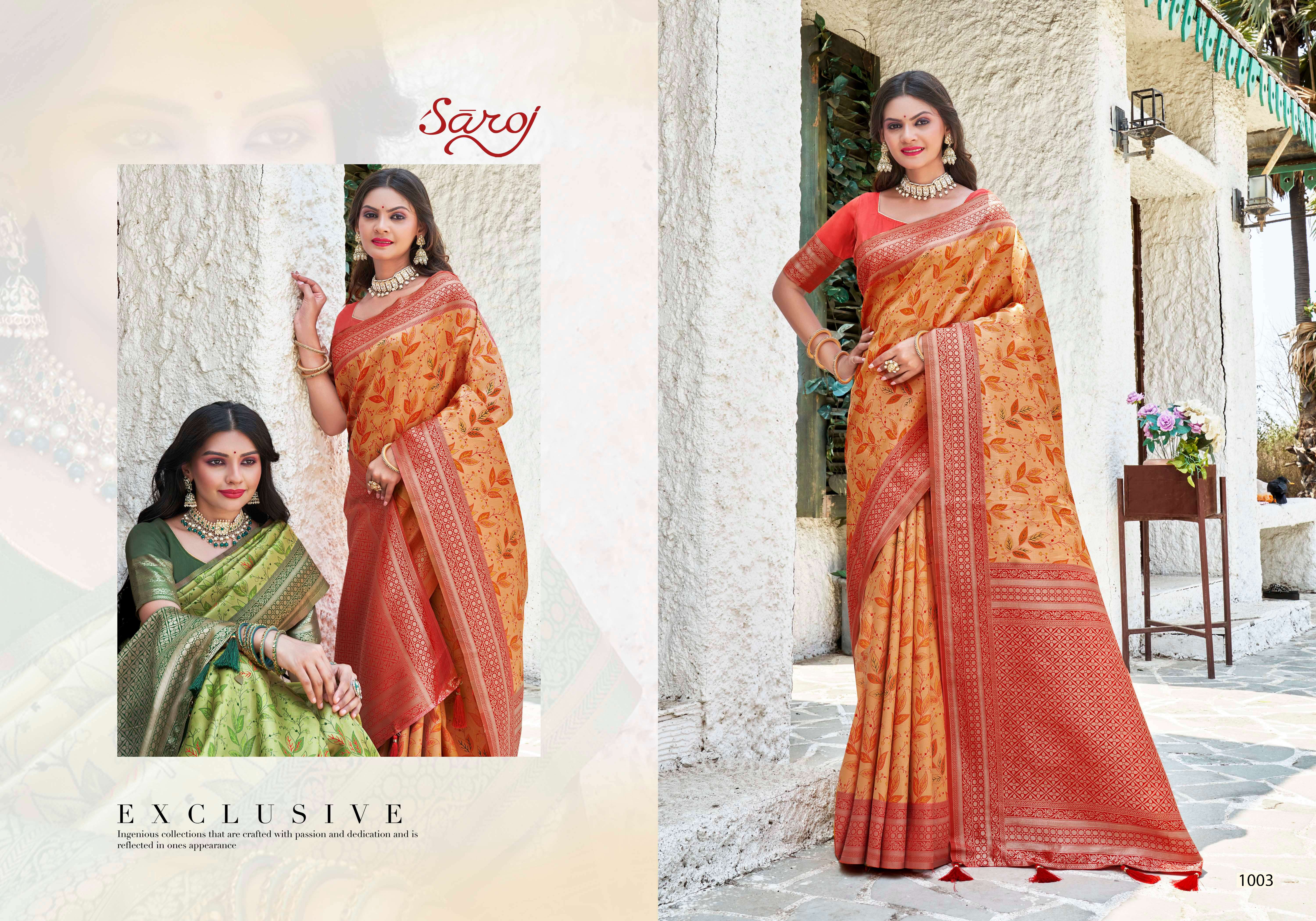 Saroj Nirmaya Vol.2 Soft silk saree rich pallu Wholesale catalog  