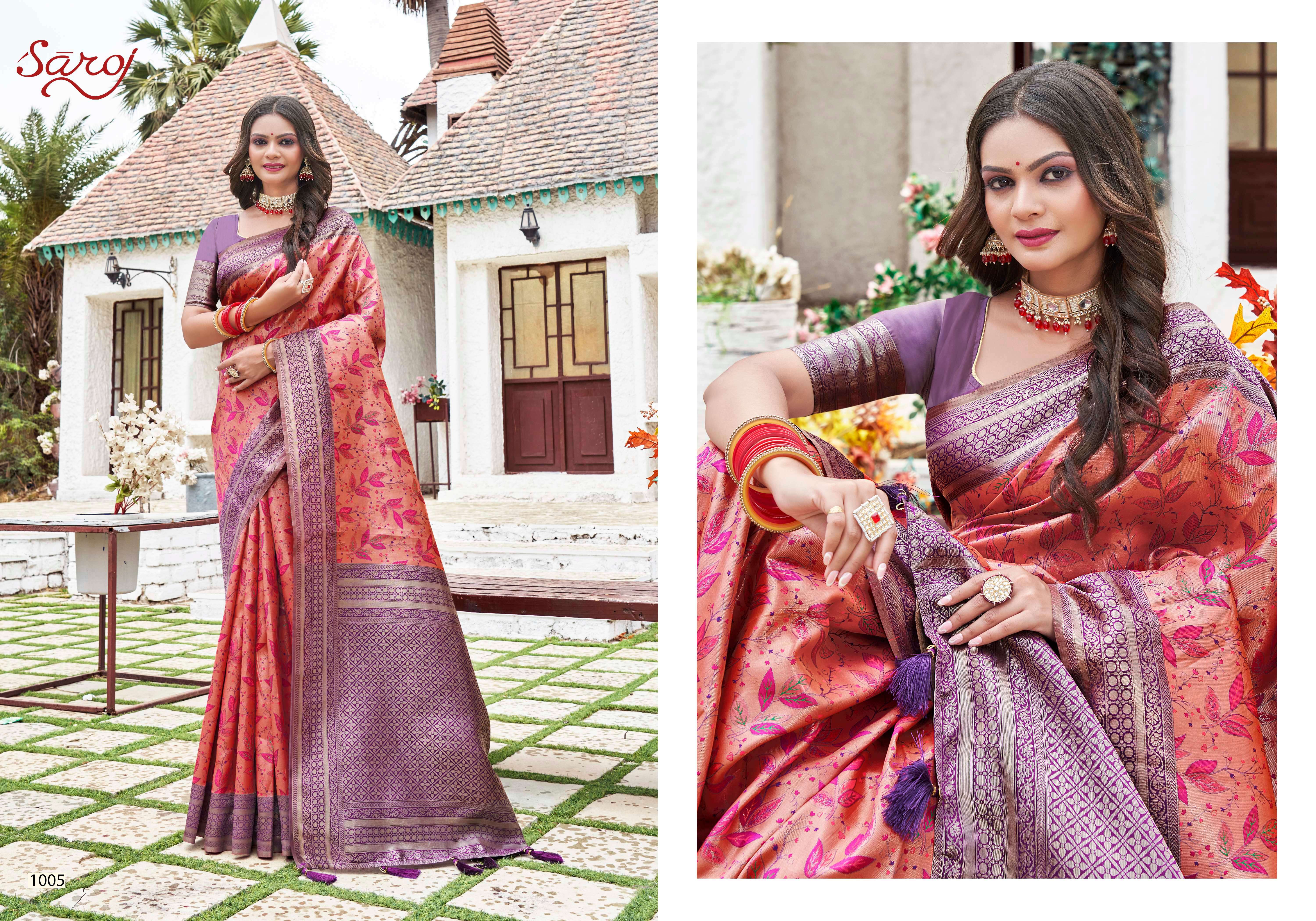 Saroj Nirmaya Vol.2 Soft silk saree rich pallu Wholesale catalog  