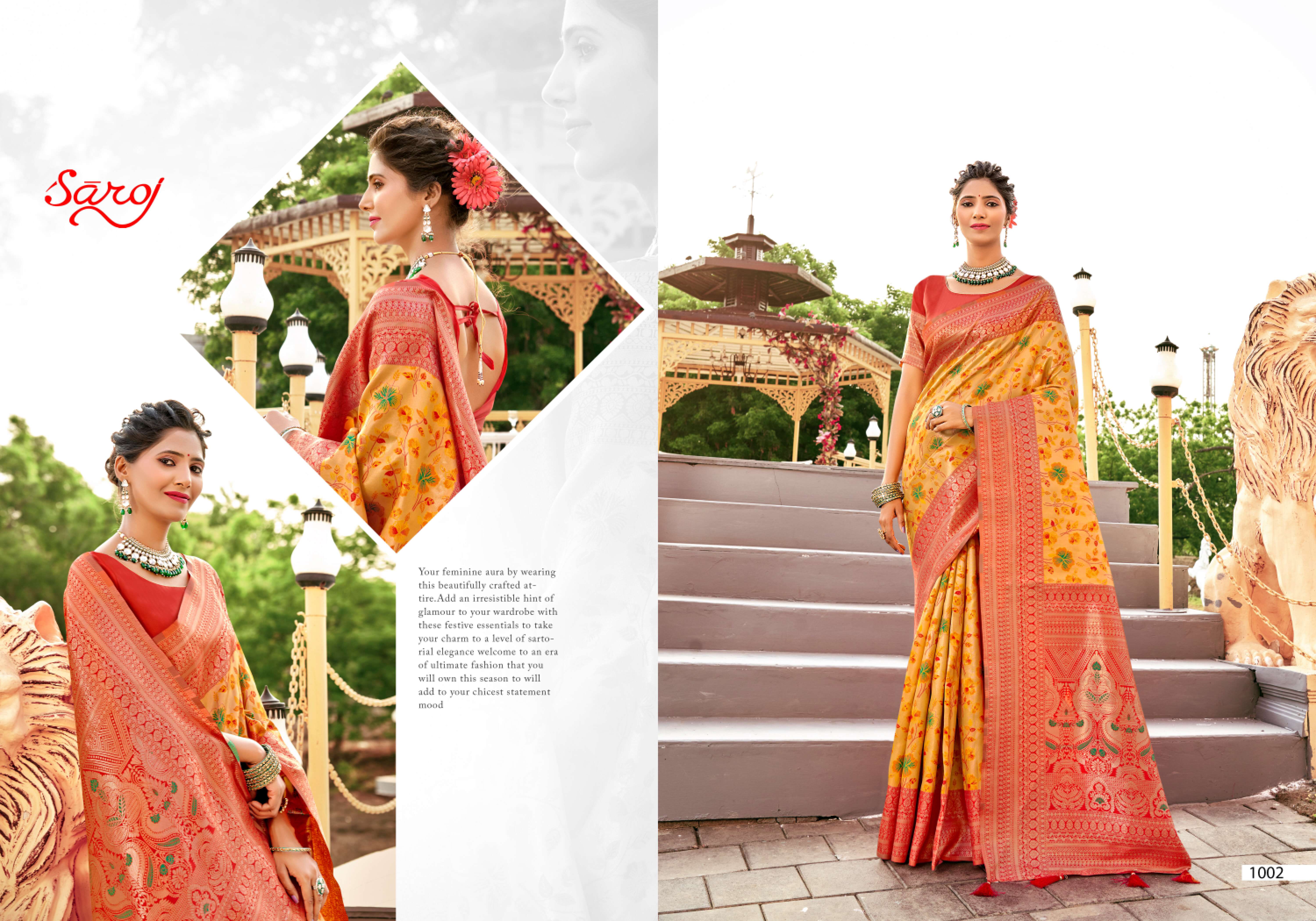 Saroj Nirmaya Vol.3 Soft silk saree rich pallu Wholesale catalog  