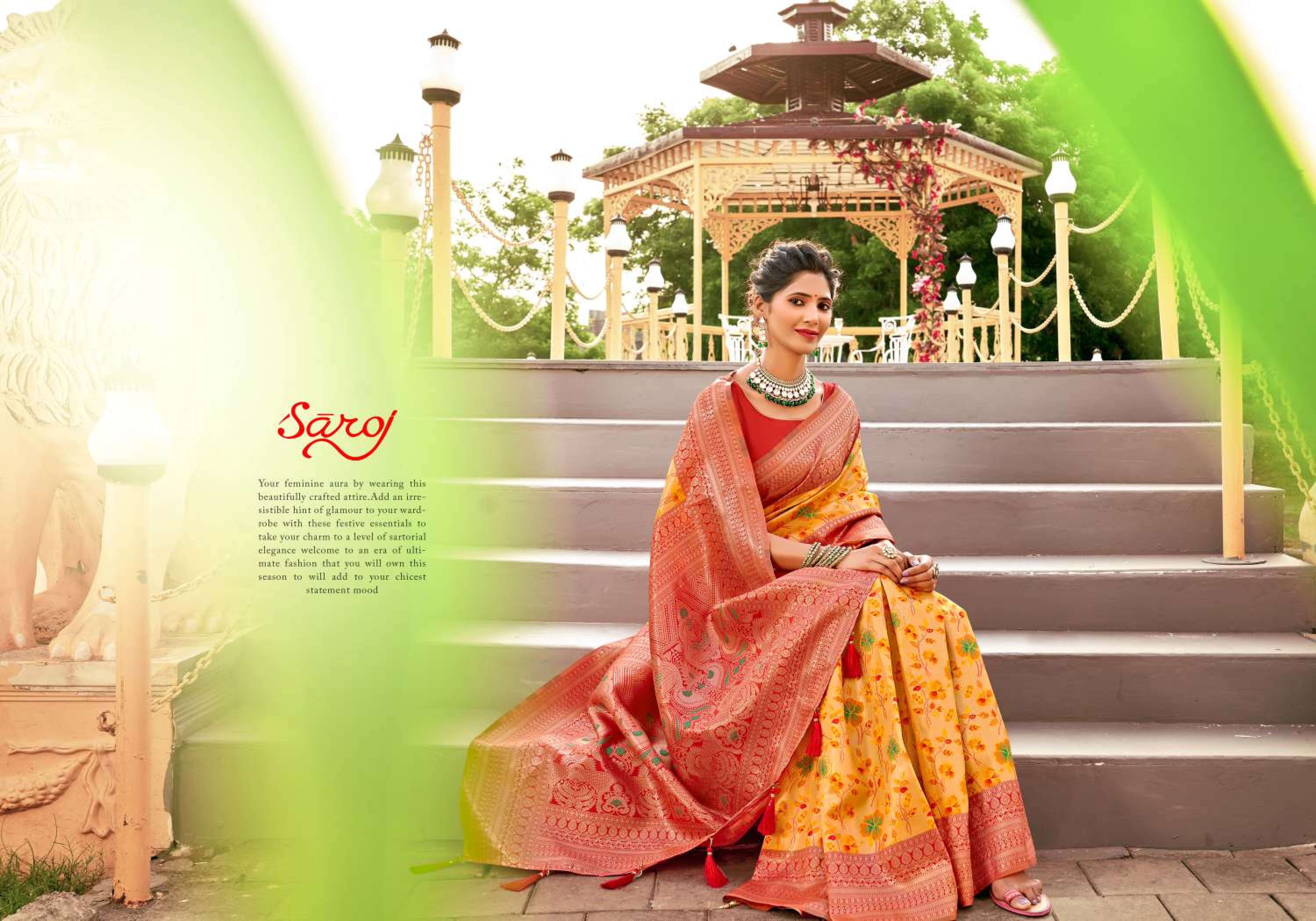 Saroj Nirmaya Vol.3 Soft silk saree rich pallu Wholesale catalog  