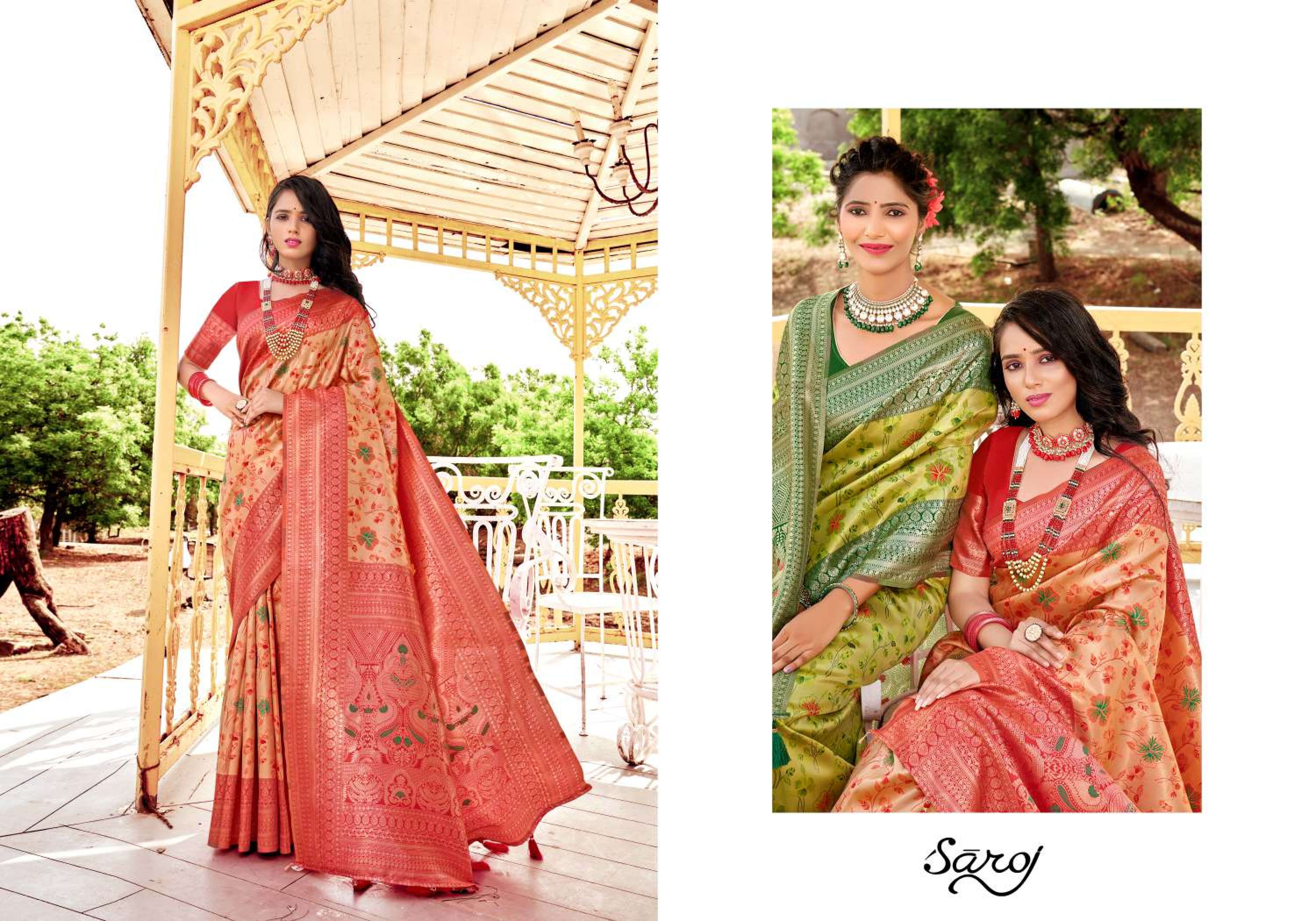 Saroj Nirmaya Vol.3 Soft silk saree rich pallu Wholesale catalog  