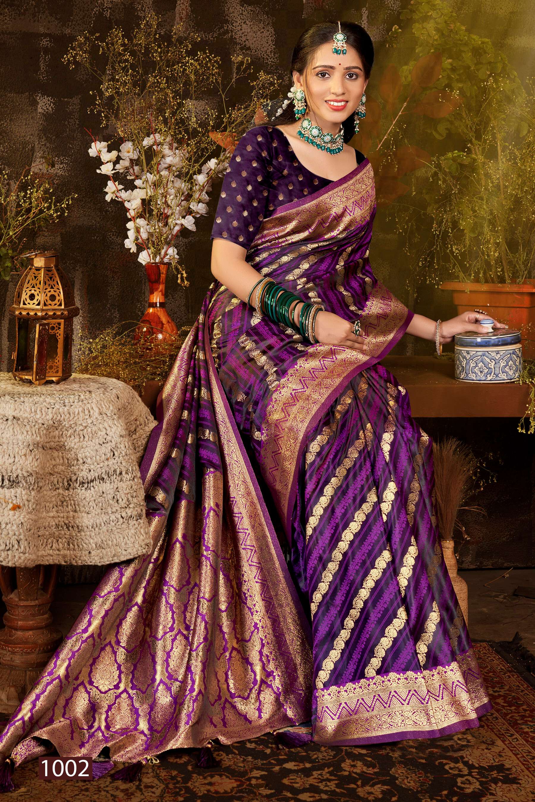 Saroj Royal Queen Vol.1 Satin 50*600 Silk Saree Wholesale catalog    