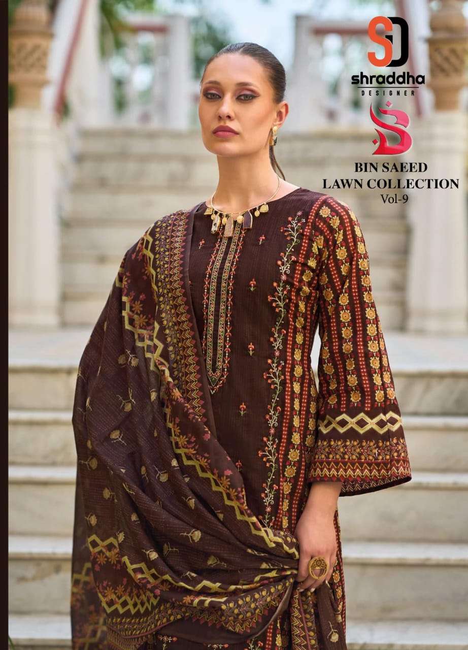 SHARADDHA DESIGNER BIN SAEED VOL-9 Salwar Kameez Wholesale catalog