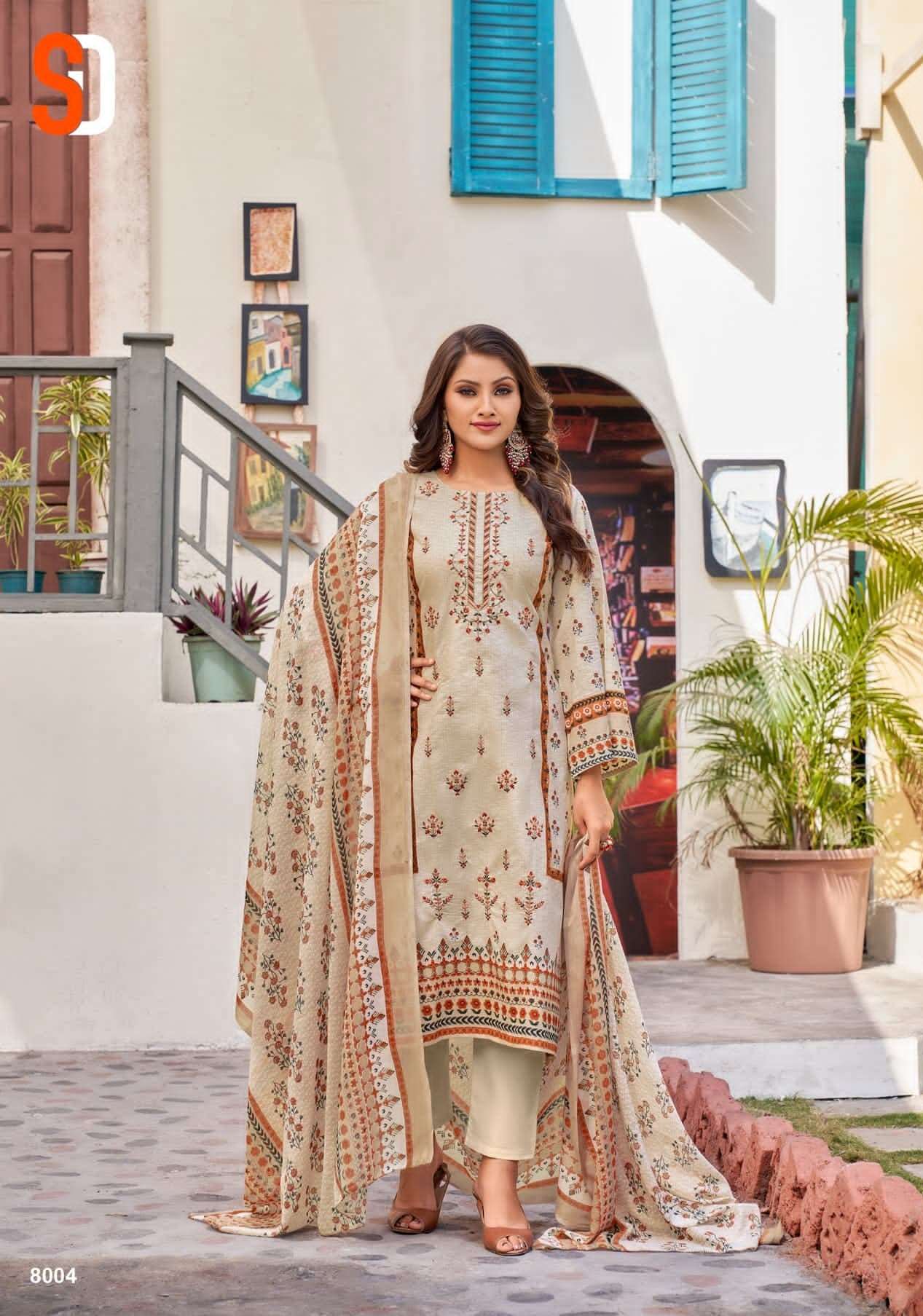 Shraddha Bin Saeed Lawn Collection Vol 8 Pakistani Suit Wholesale catalog